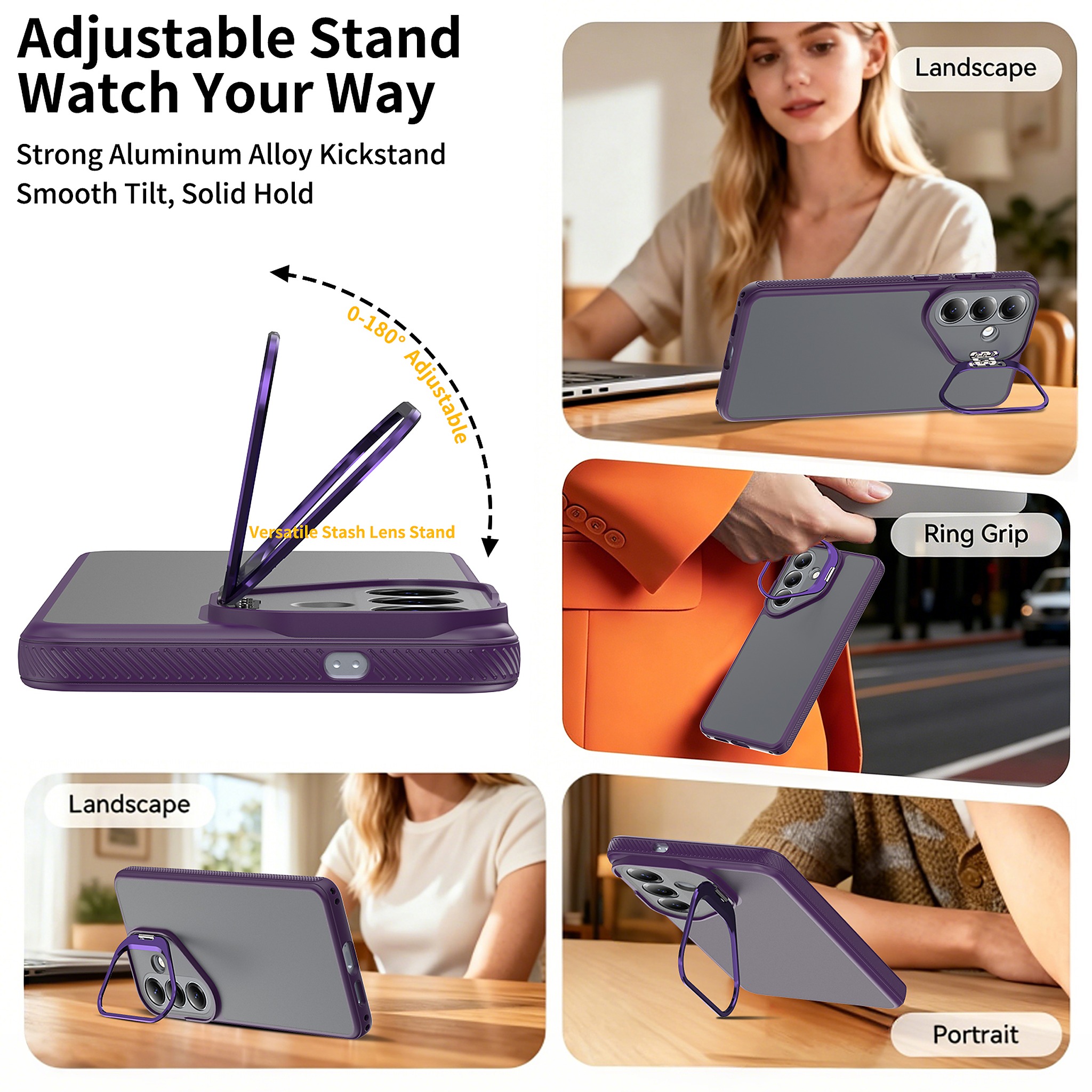 SendaFit Precise-Cutout Camera Stand Case for Galaxy S26+ detail 9