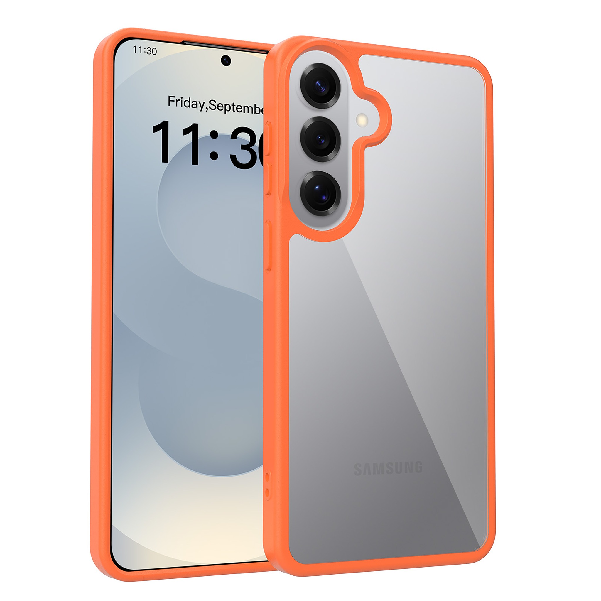 SendaFit Clear Two-in-One Case for Galaxy S26+ - Orange