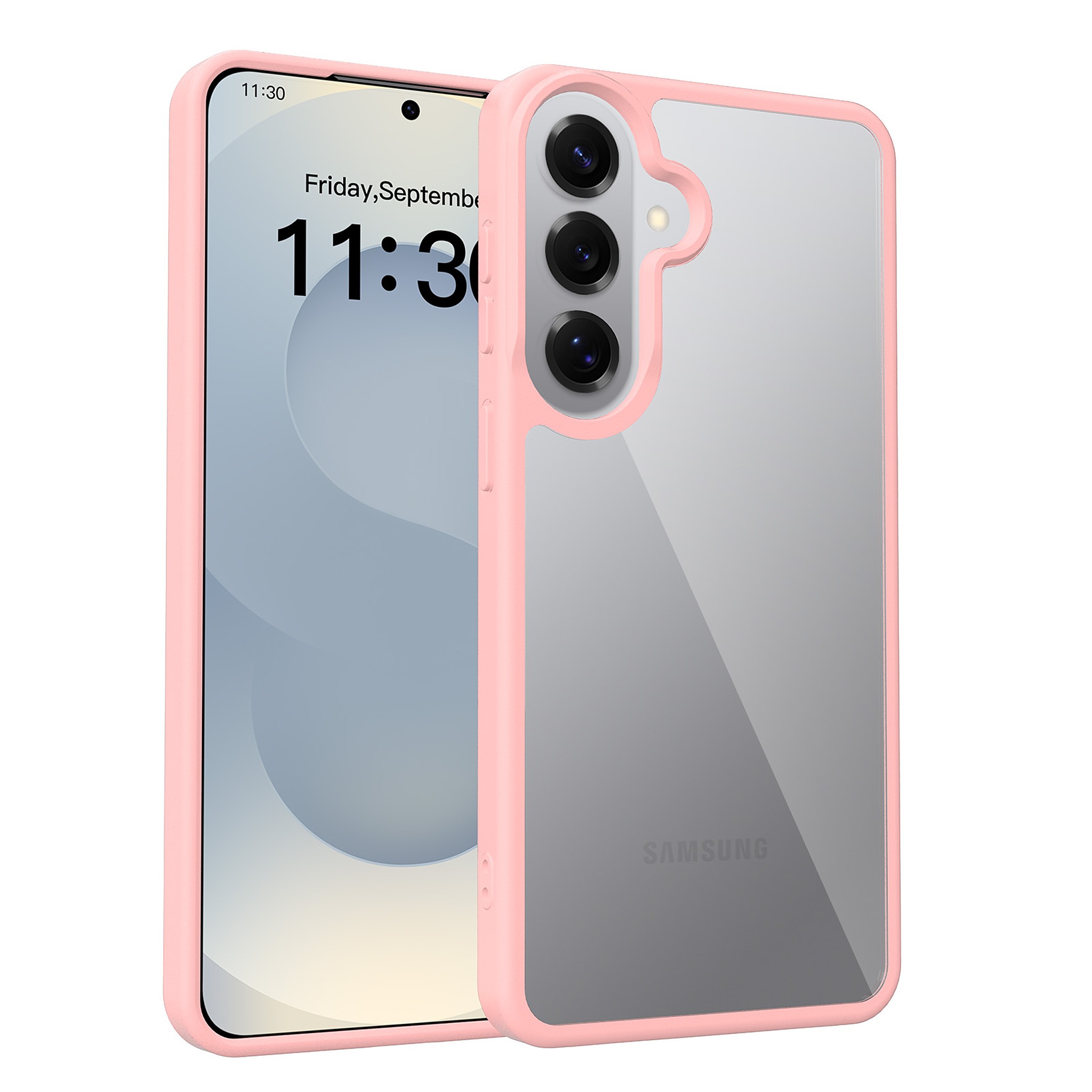 SendaFit Clear Two-in-One Case for Galaxy S26+ - Light Pink