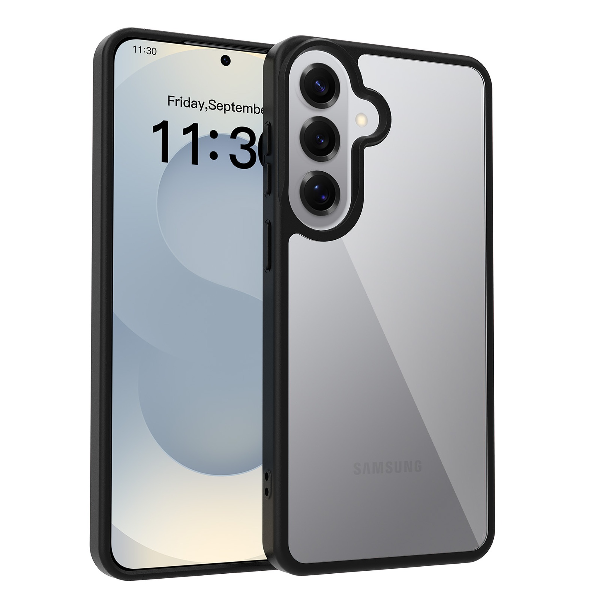 SendaFit Clear Two-in-One Case for Galaxy S26+ - Matte Black