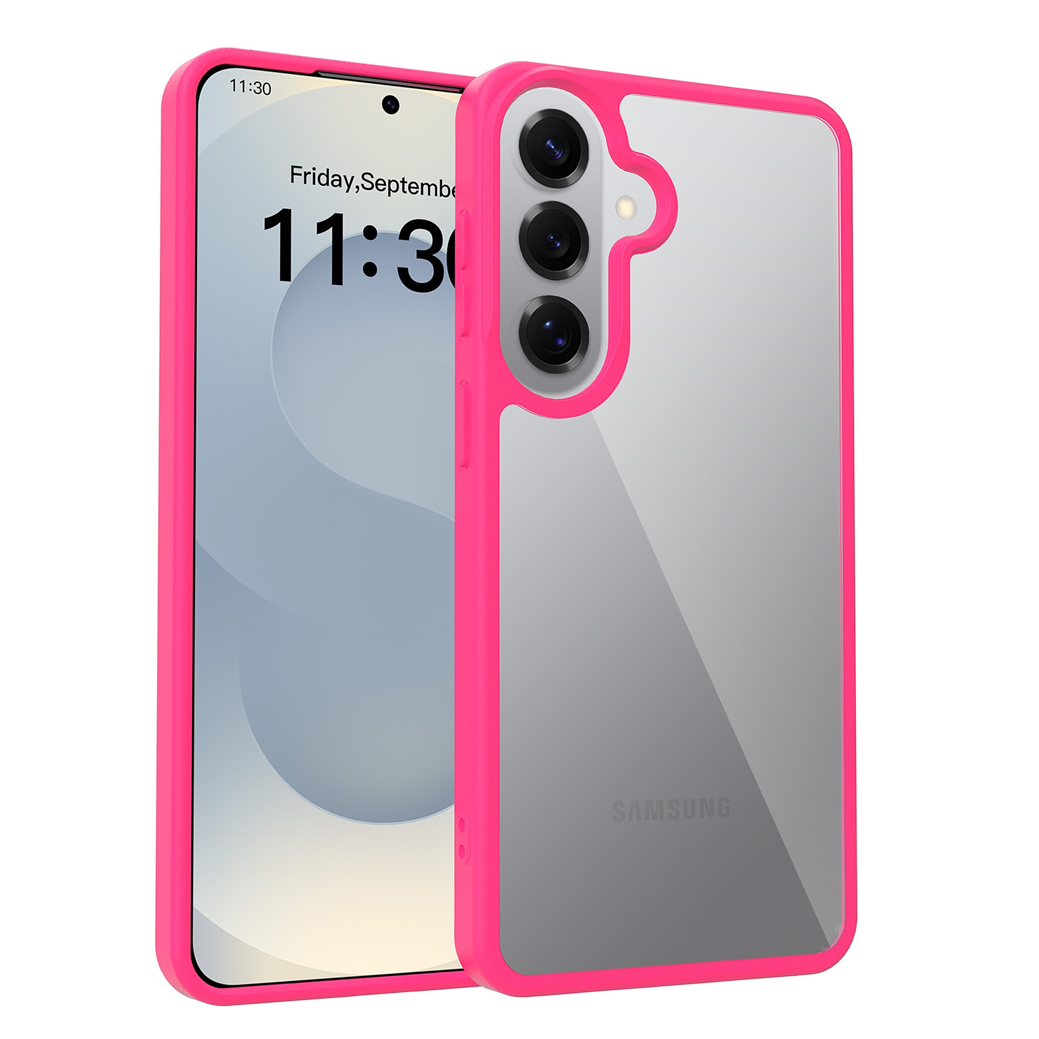 SendaFit Clear Two-in-One Case for Galaxy S26+ - Rose Red
