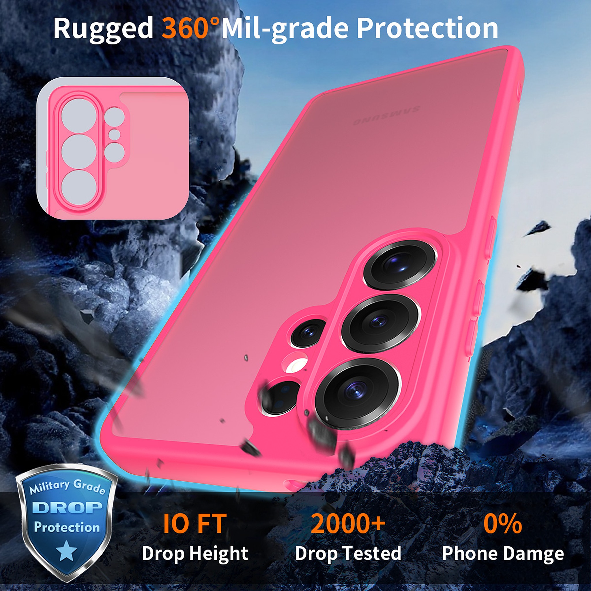 SendaFit Precise-Cutout Matte Skin-Feel Case for Galaxy S26 Ultra detail 13
