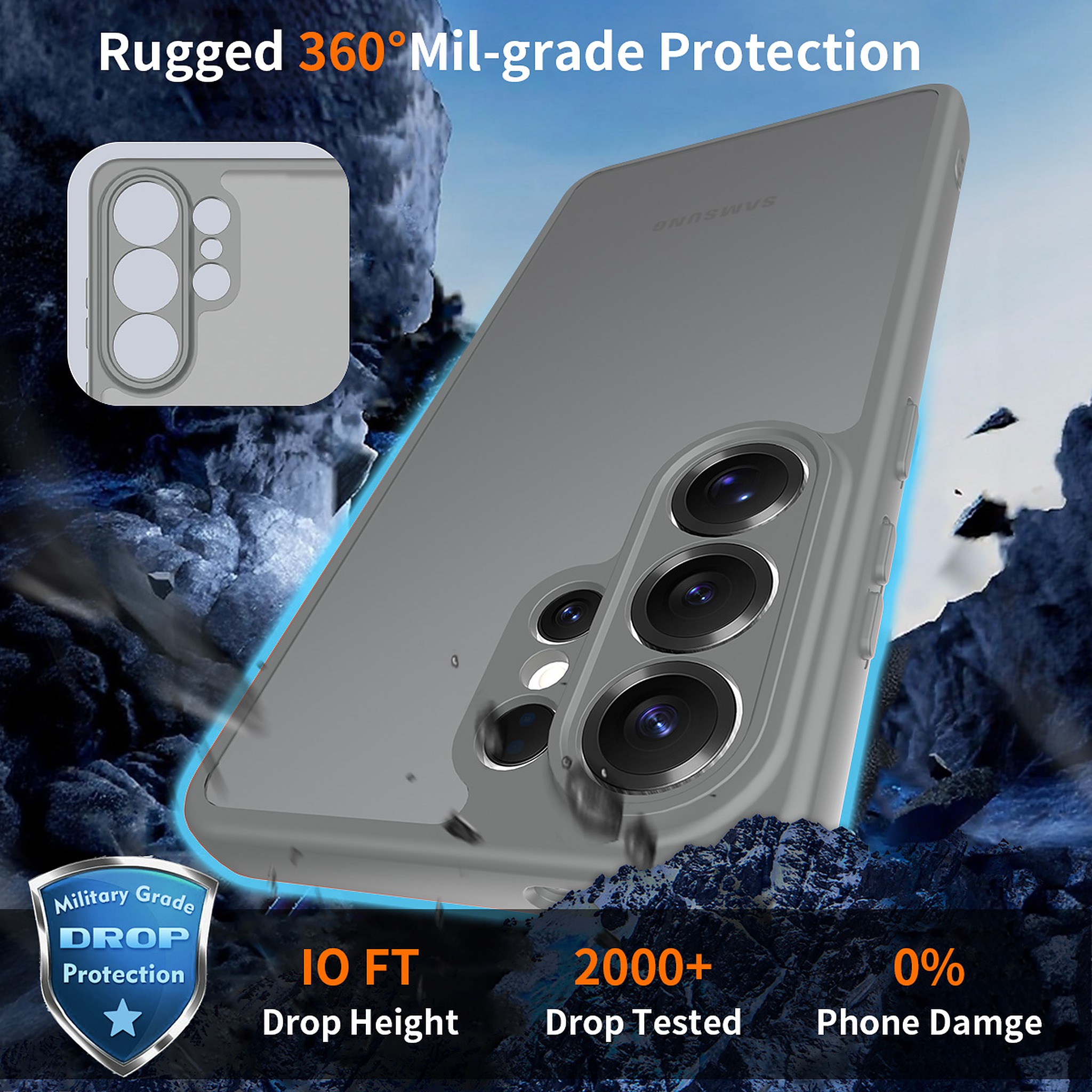 SendaFit Precise-Cutout Matte Skin-Feel Case for Galaxy S26 Ultra detail 22