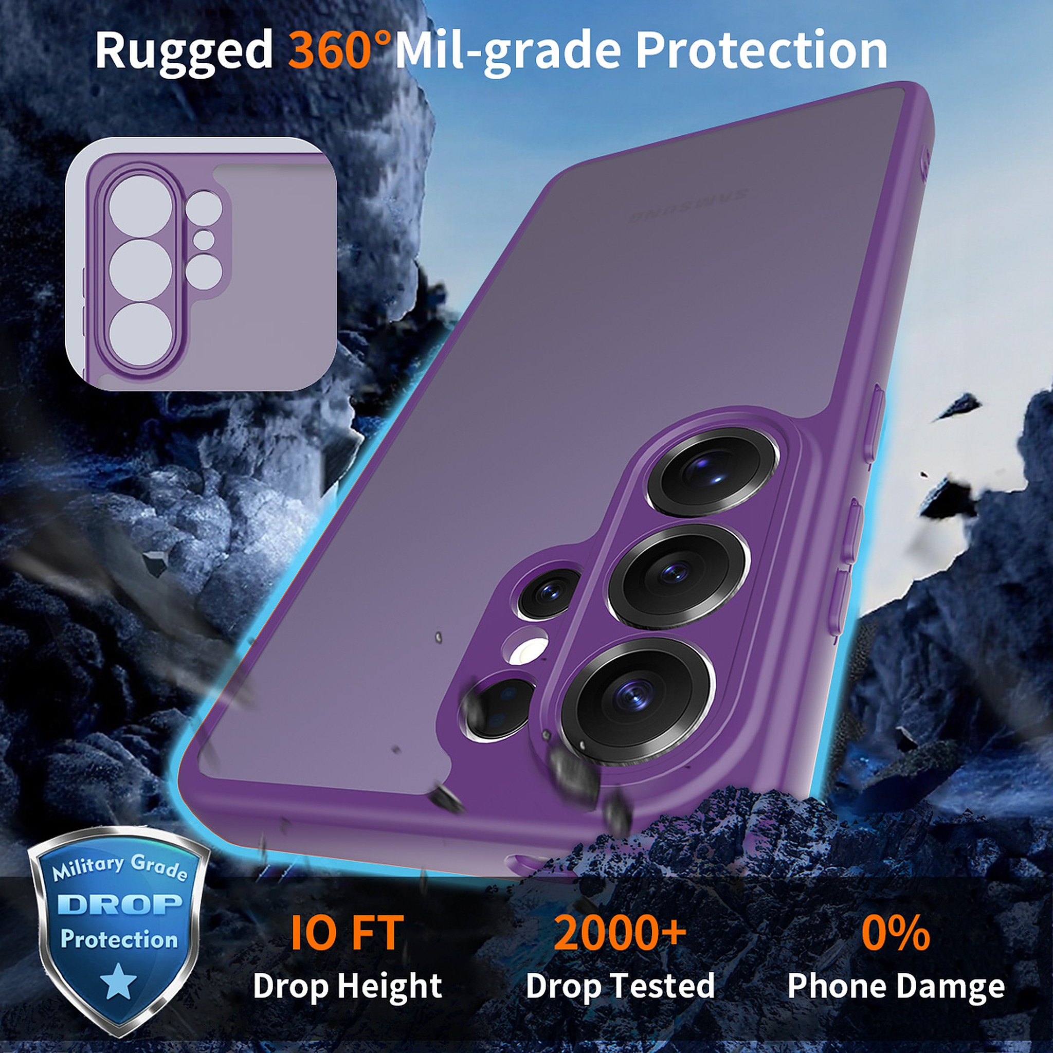 SendaFit Precise-Cutout Matte Skin-Feel Case for Galaxy S26 Ultra detail 27