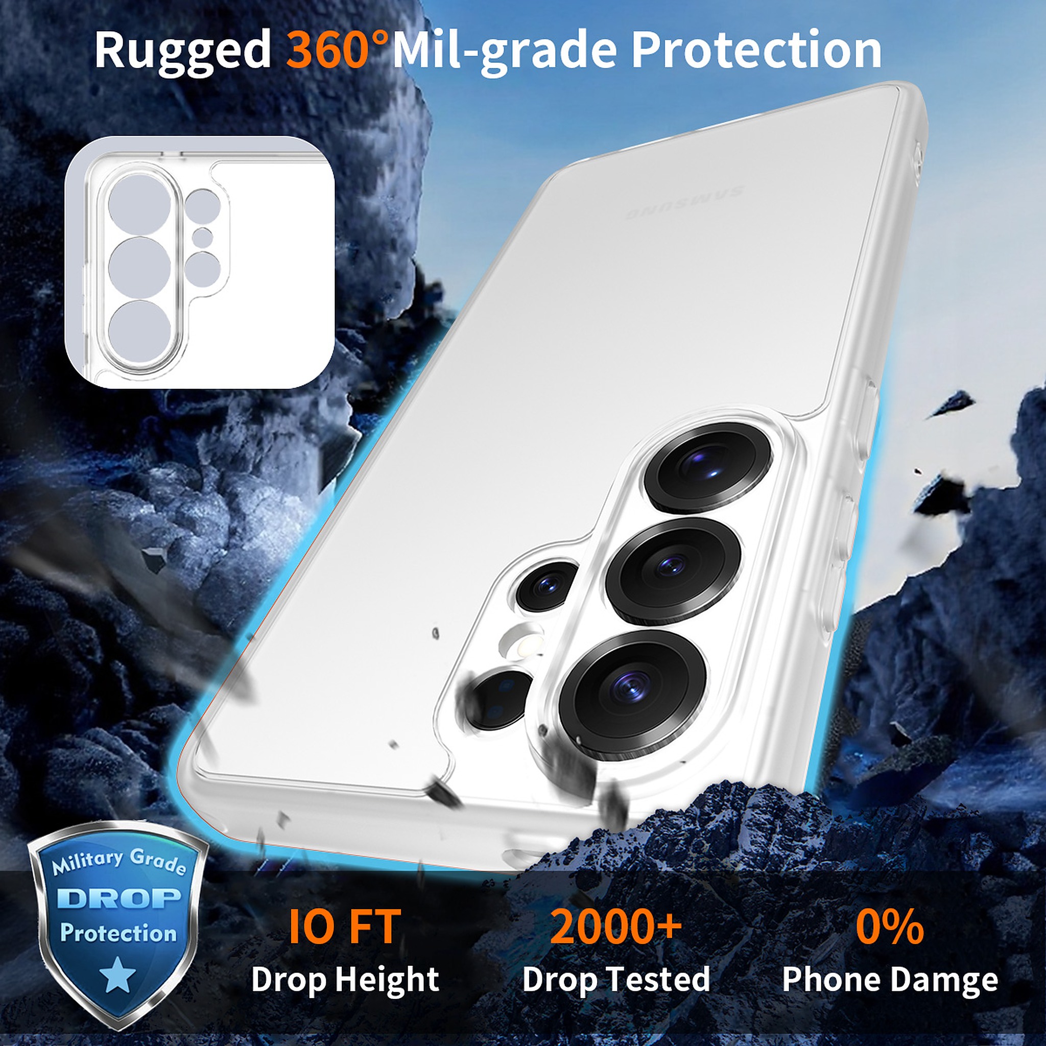 SendaFit Precise-Cutout Matte Skin-Feel Case for Galaxy S26 Ultra detail 5
