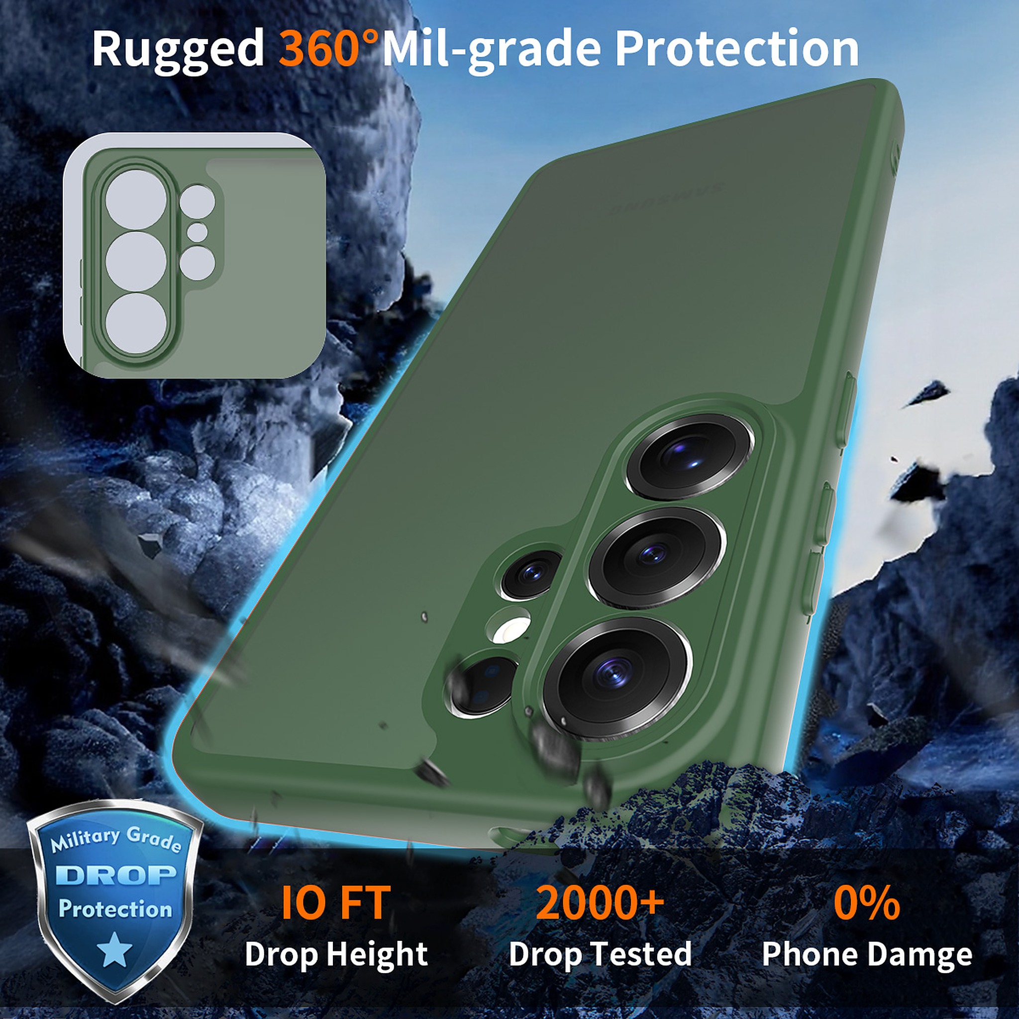 SendaFit Precise-Cutout Matte Skin-Feel Case for Galaxy S26 Ultra detail 9