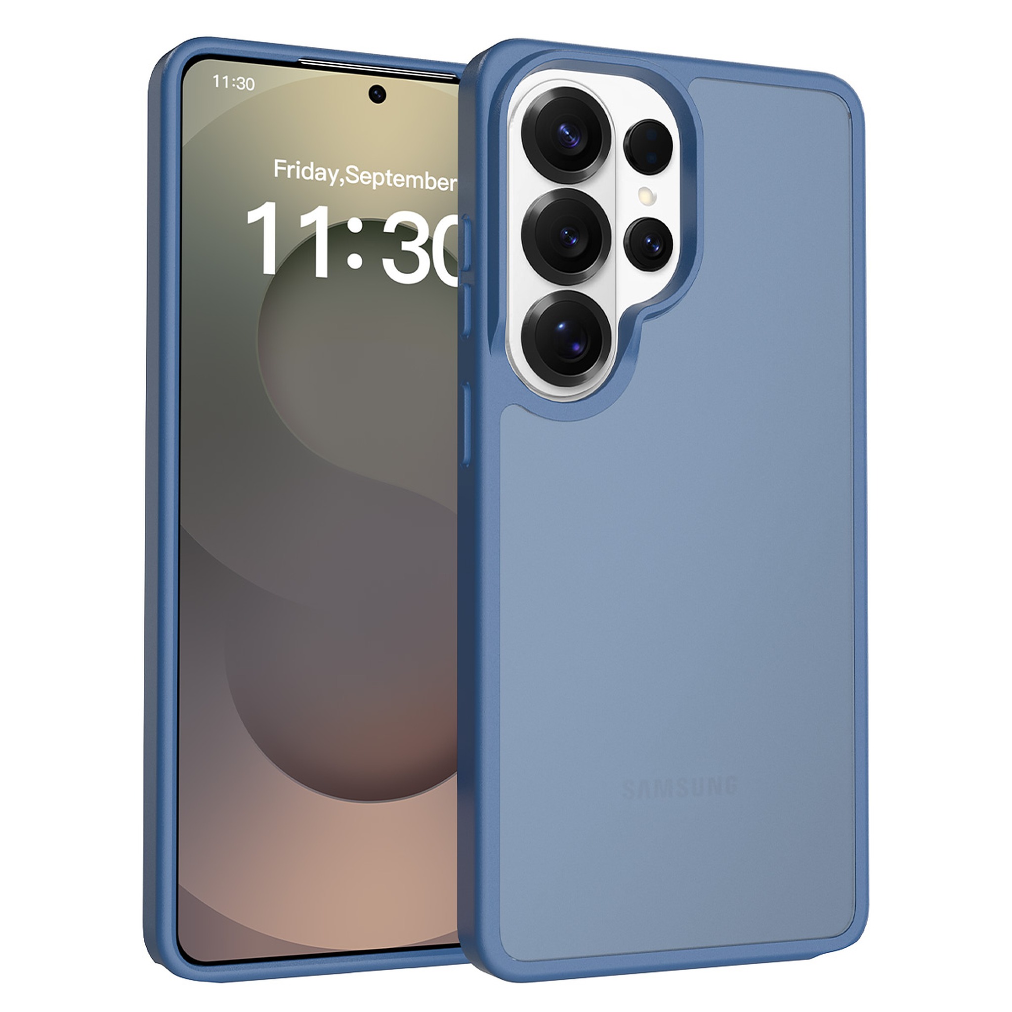 SendaFit Matte Skin-Feel Two-in-One Case for Galaxy S26 Ultra - Royal Blue