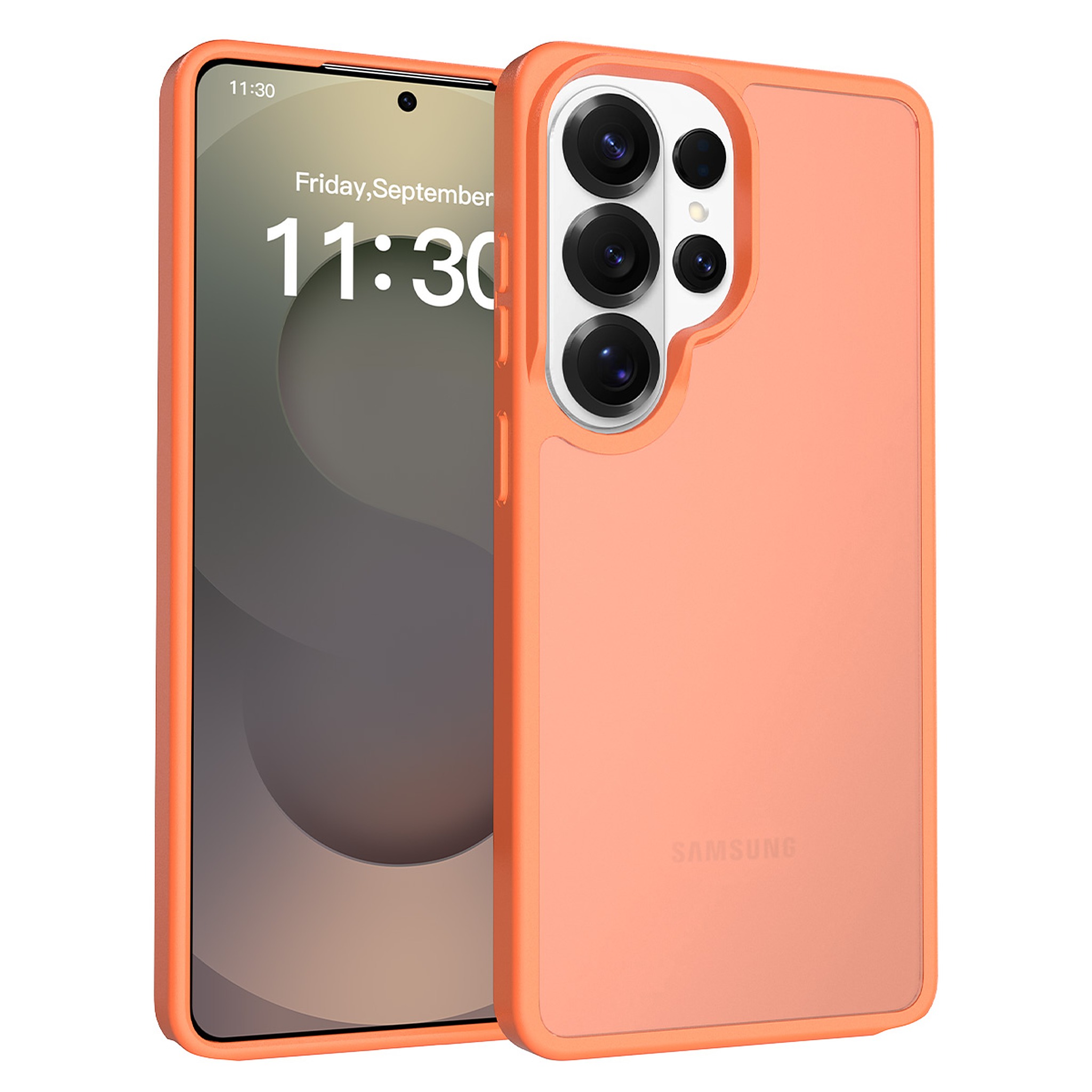 SendaFit Matte Skin-Feel Two-in-One Case for Galaxy S26 Ultra - Orange