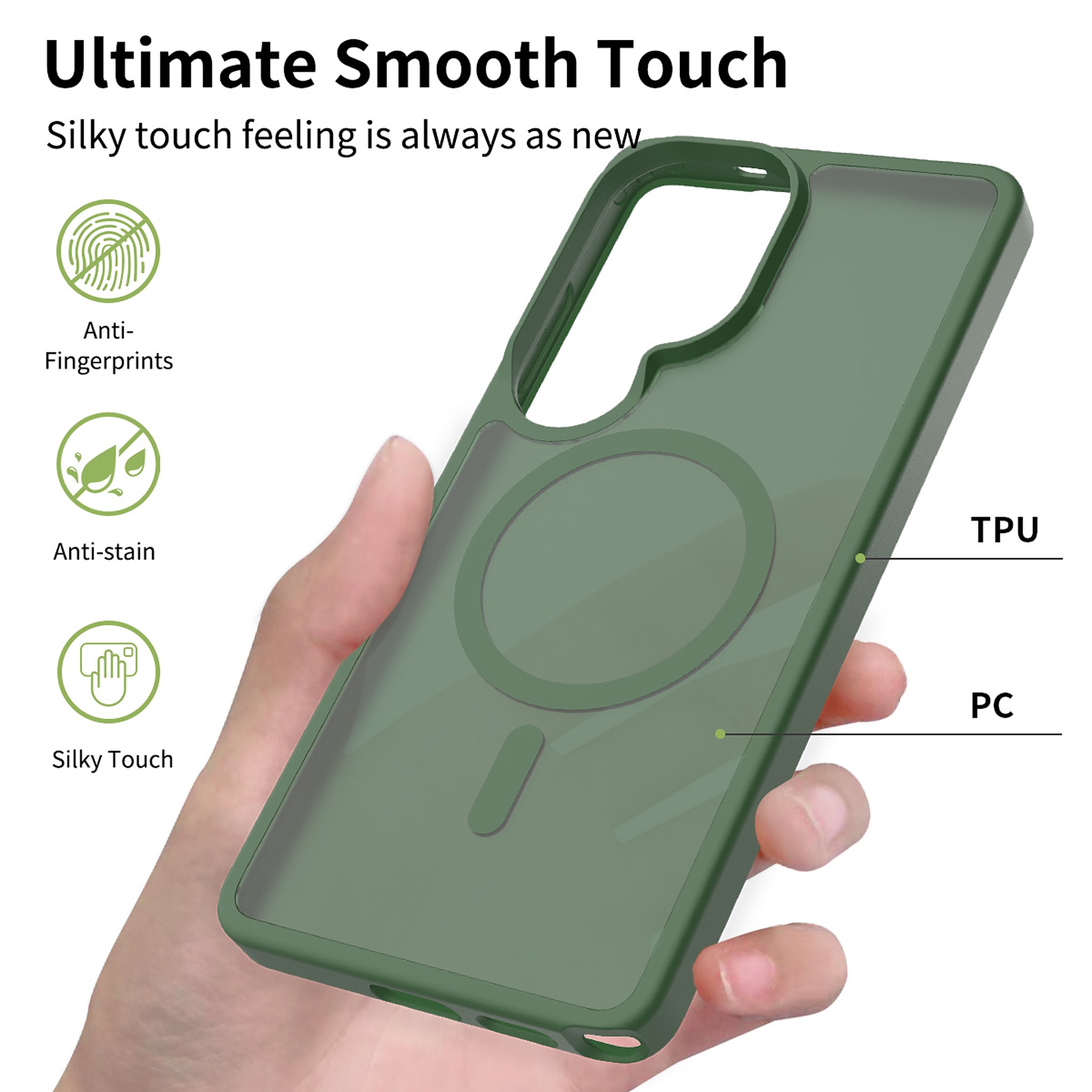 SendaFit Matte Skin-Feel Two-in-One MagSafe Case for Galaxy S26 Ultra detail 11