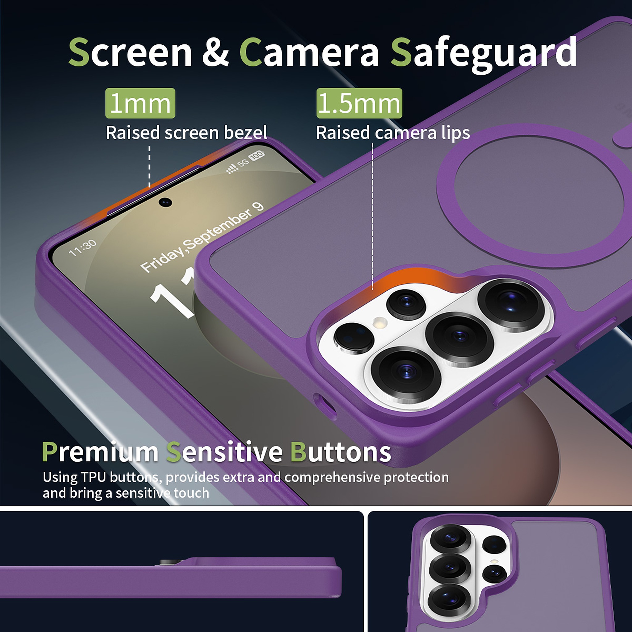 SendaFit Matte Skin-Feel Two-in-One MagSafe Case for Galaxy S26 Ultra detail 15