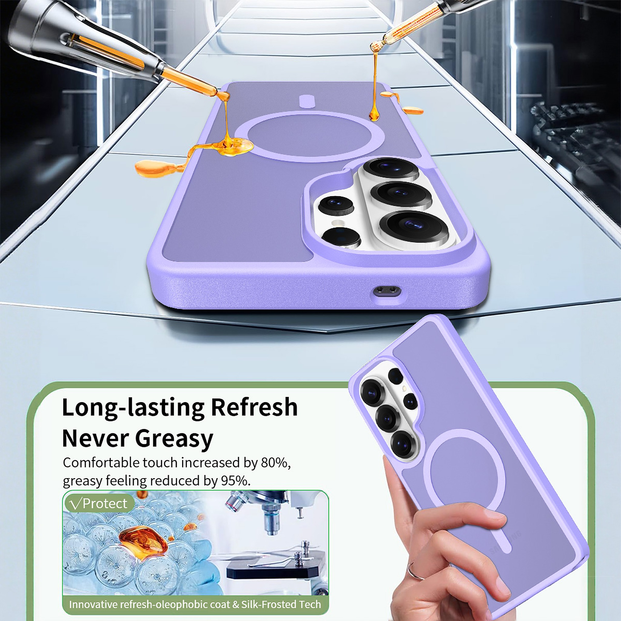 SendaFit Matte Skin-Feel Two-in-One MagSafe Case for Galaxy S26 Ultra detail 33