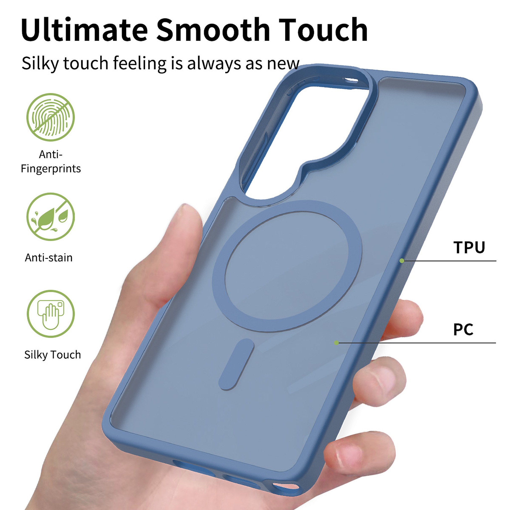 SendaFit Matte Skin-Feel Two-in-One MagSafe Case for Galaxy S26 Ultra detail 4