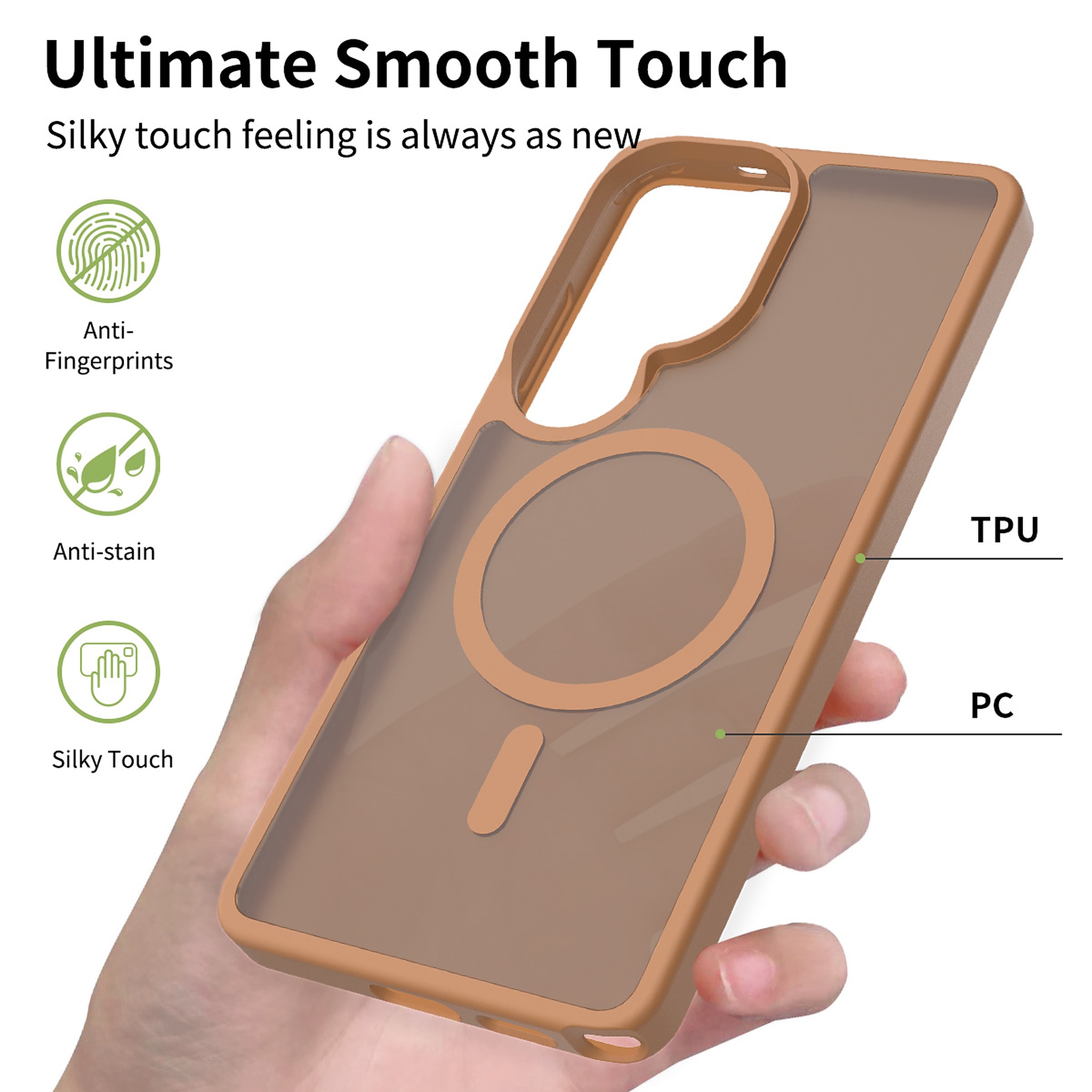 SendaFit Matte Skin-Feel Two-in-One MagSafe Case for Galaxy S26 Ultra detail 5