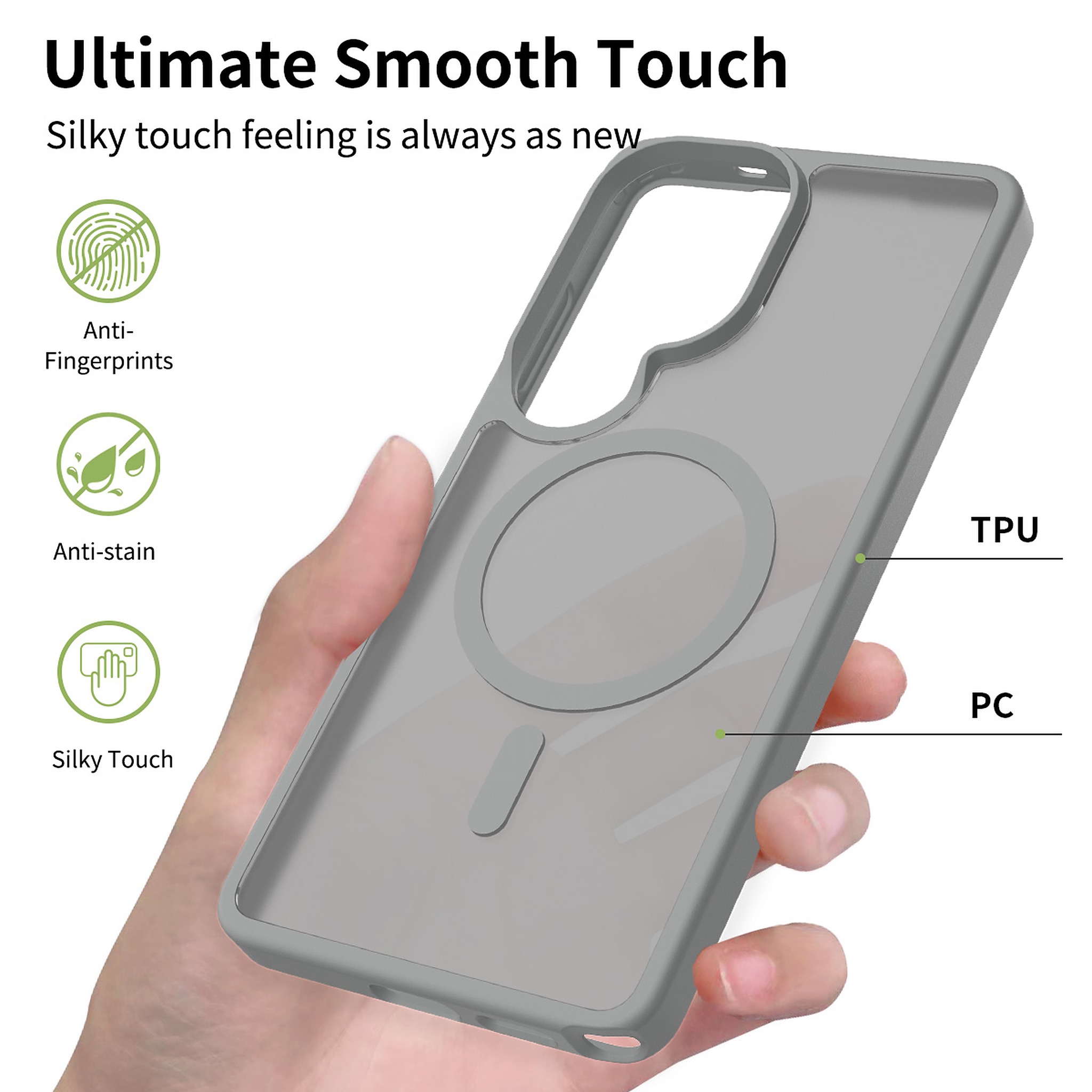 SendaFit Matte Skin-Feel Two-in-One MagSafe Case for Galaxy S26 Ultra detail 6