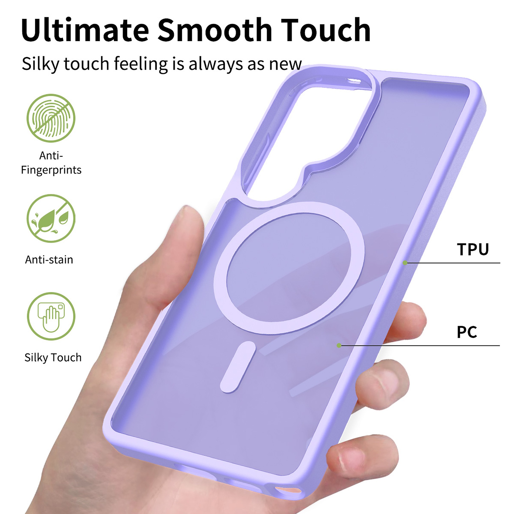 SendaFit Matte Skin-Feel Two-in-One MagSafe Case for Galaxy S26 Ultra detail 9