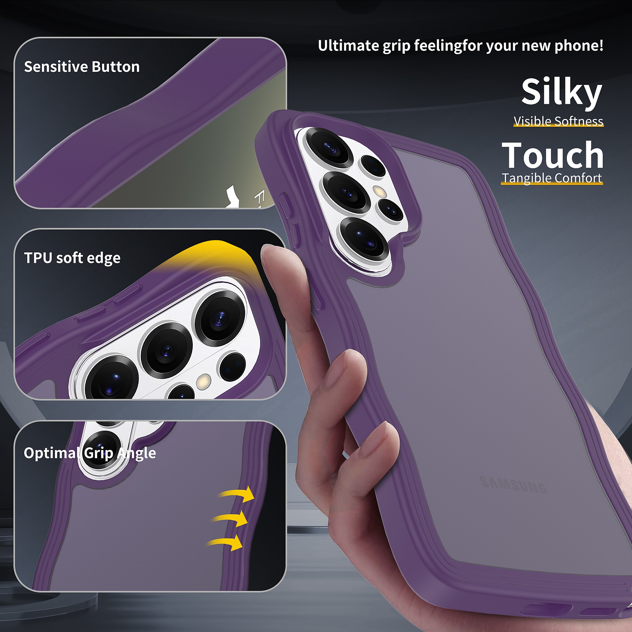 SendaFit Wavy Matte Two-in-One Case for Galaxy S26 Ultra detail 6