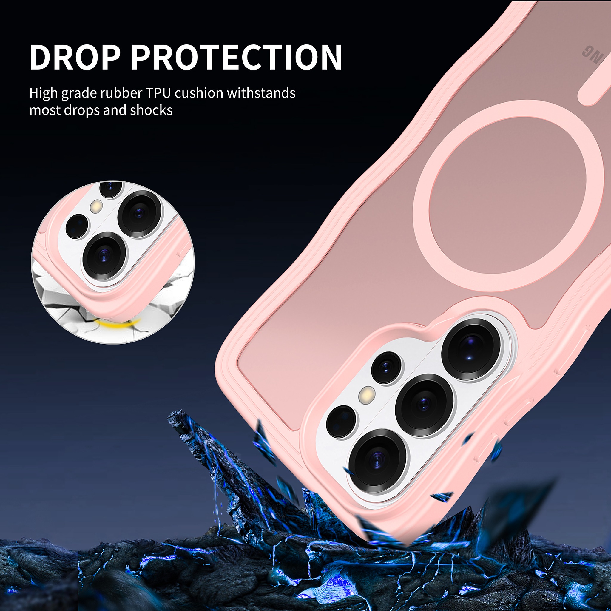 SendaFit Wavy Matte Two-in-One MagSafe Case for Galaxy S26 Ultra detail 1