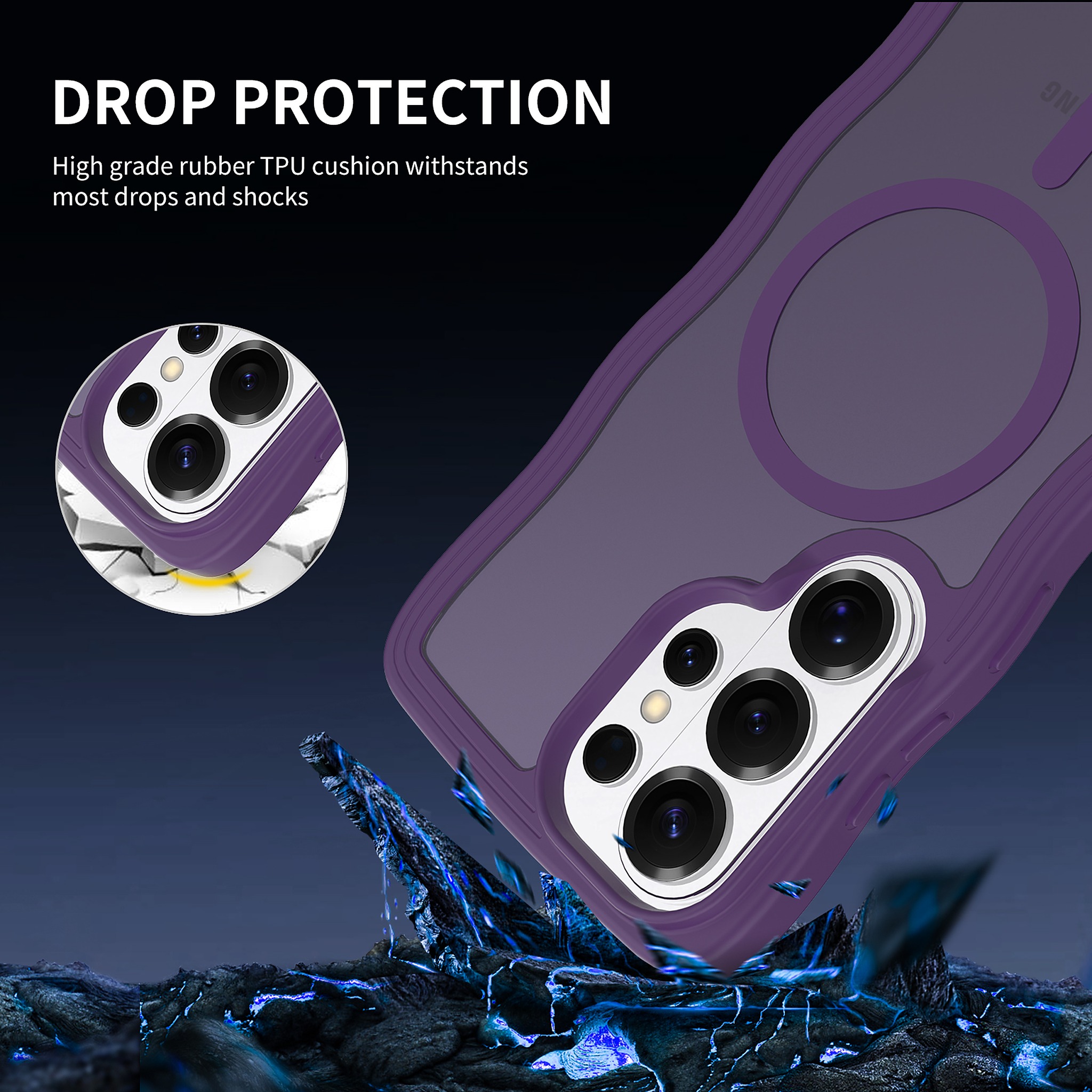 SendaFit Wavy Matte Two-in-One MagSafe Case for Galaxy S26 Ultra detail 14