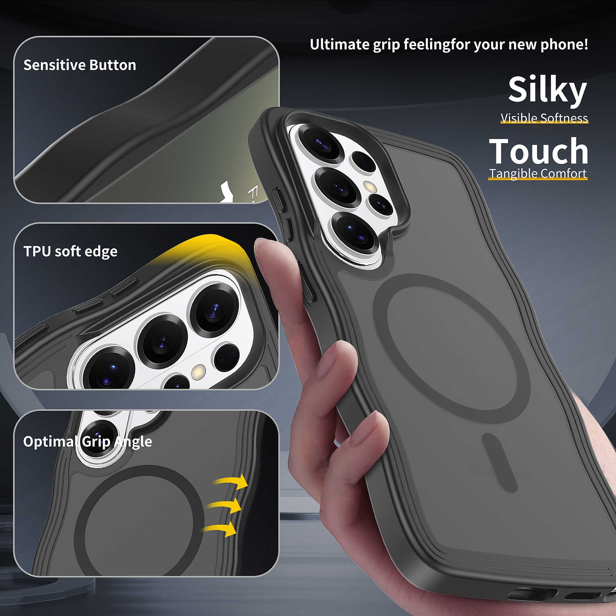 SendaFit Wavy Matte Two-in-One MagSafe Case for Galaxy S26 Ultra detail 15