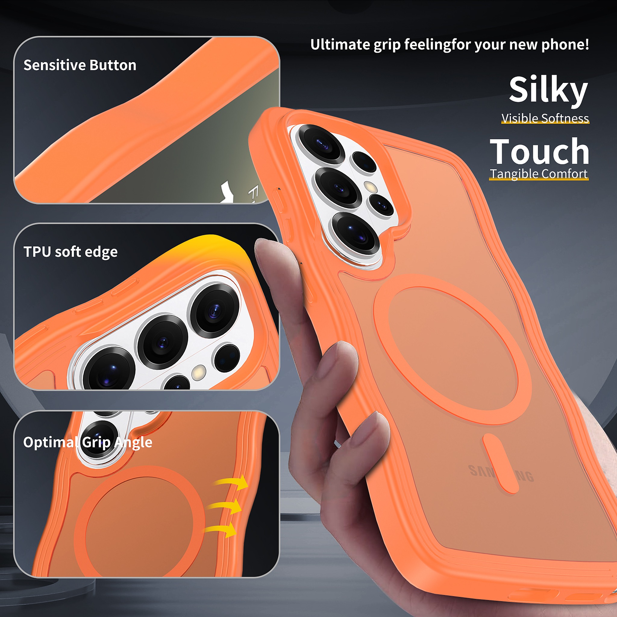 SendaFit Wavy Matte Two-in-One MagSafe Case for Galaxy S26 Ultra detail 23