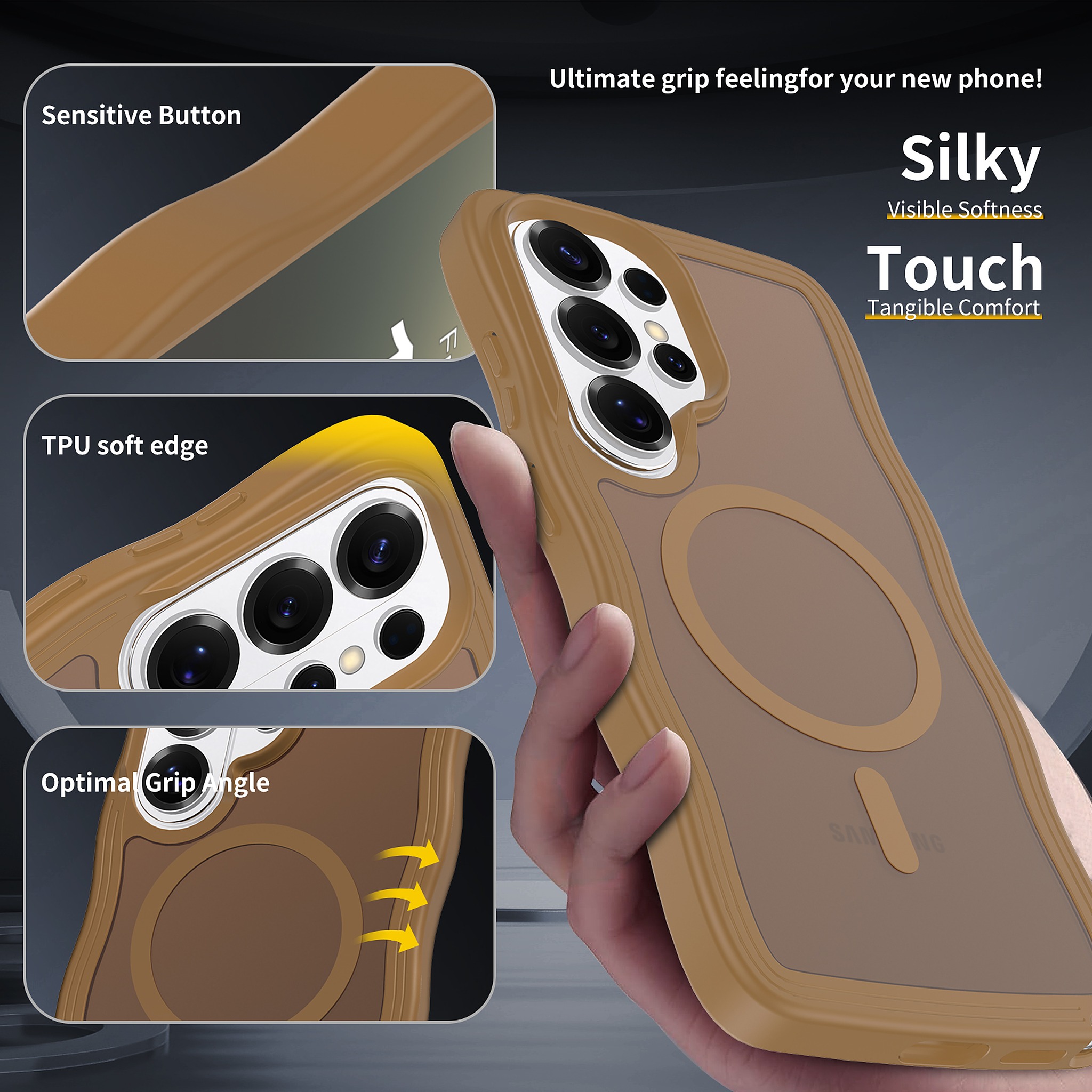 SendaFit Wavy Matte Two-in-One MagSafe Case for Galaxy S26 Ultra detail 9