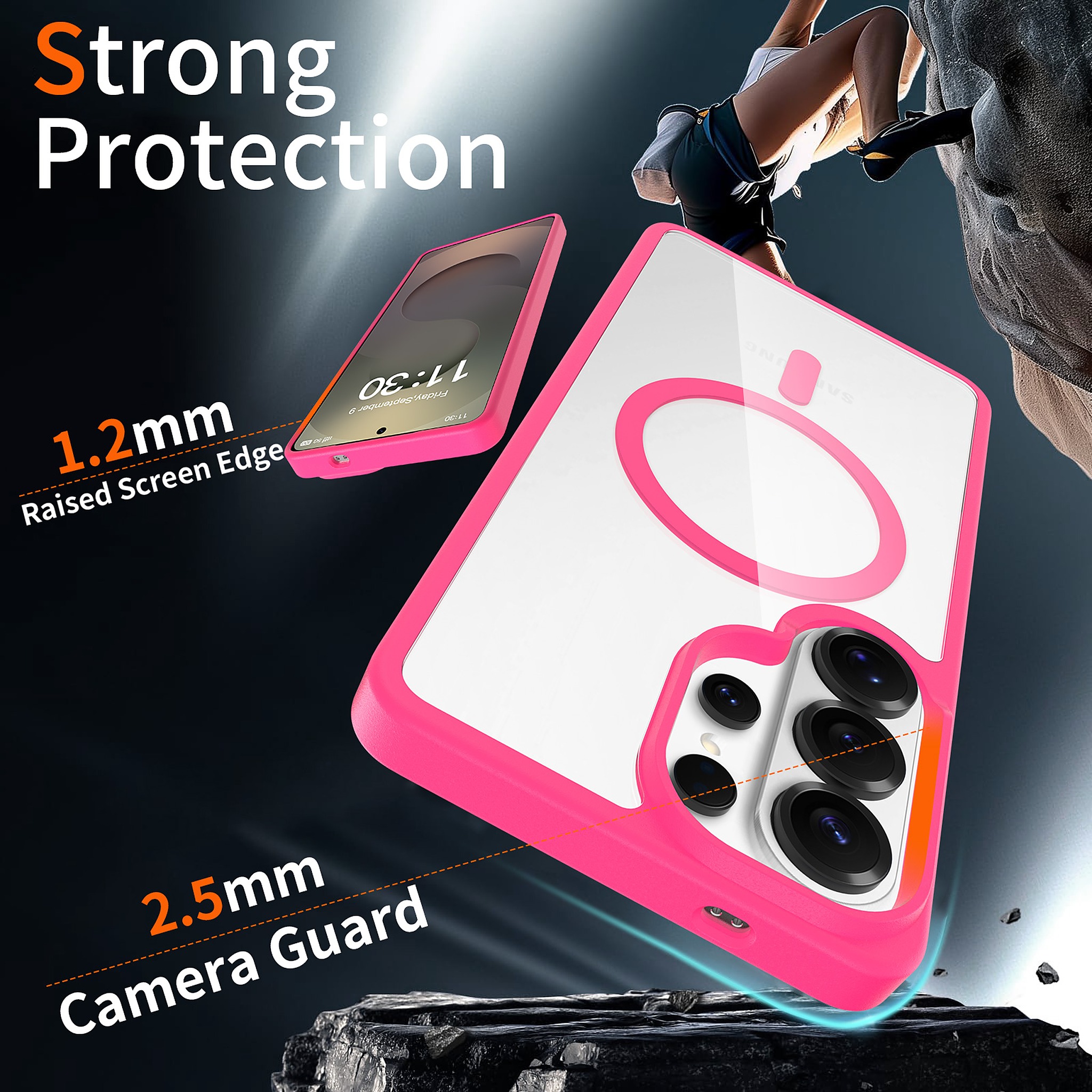 SendaFit Clear Two-in-One MagSafe Case for Galaxy S26 Ultra detail 3