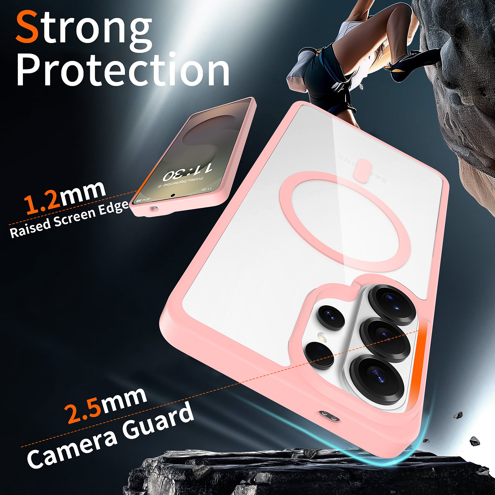 SendaFit Clear Two-in-One MagSafe Case for Galaxy S26 Ultra detail 4