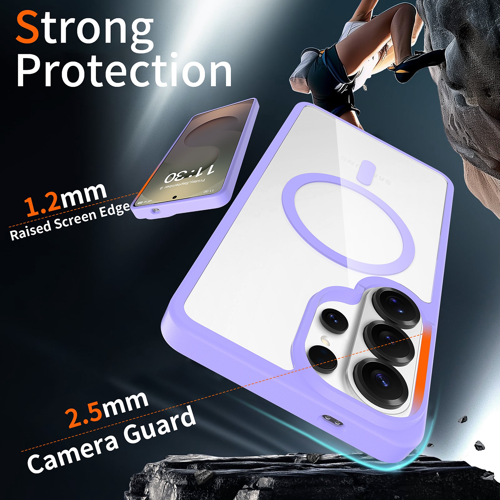 SendaFit Clear Two-in-One MagSafe Case for Galaxy S26 Ultra detail 5