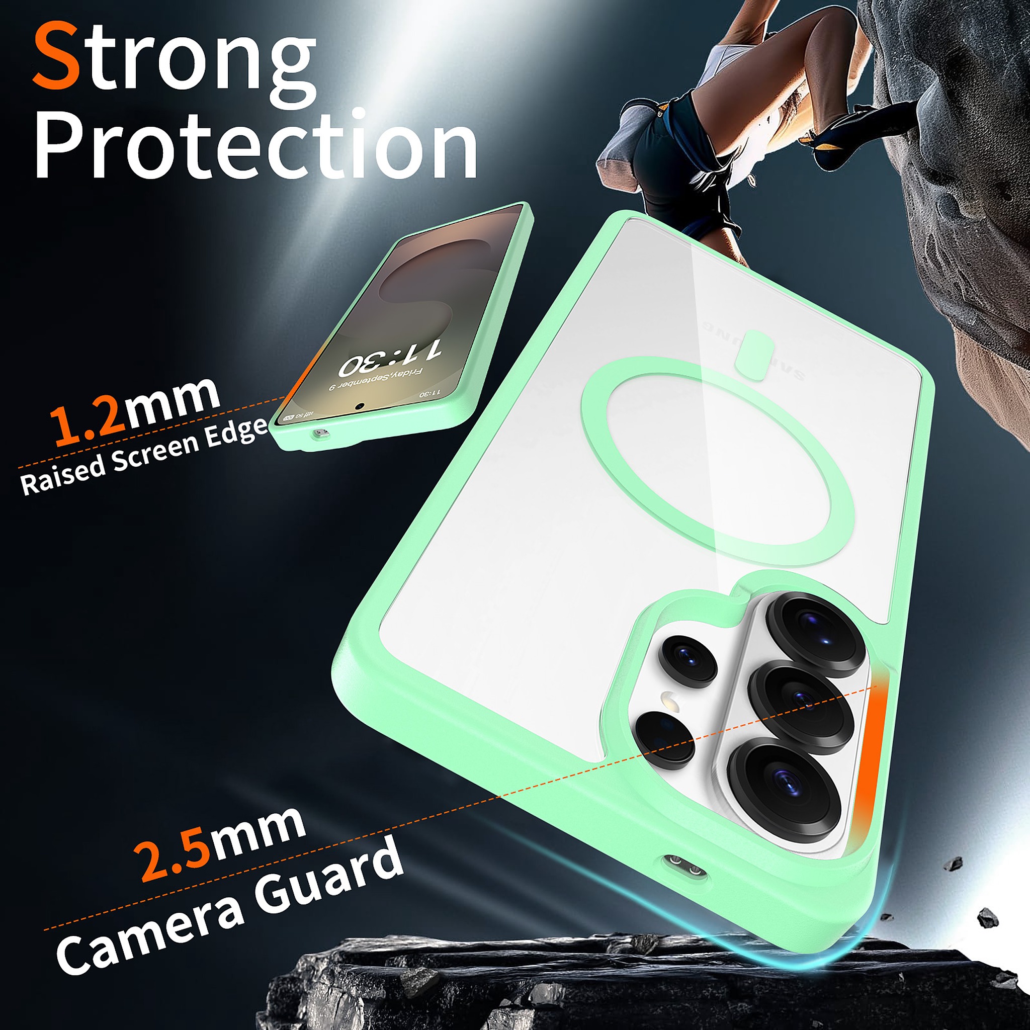SendaFit Clear Two-in-One MagSafe Case for Galaxy S26 Ultra detail 6