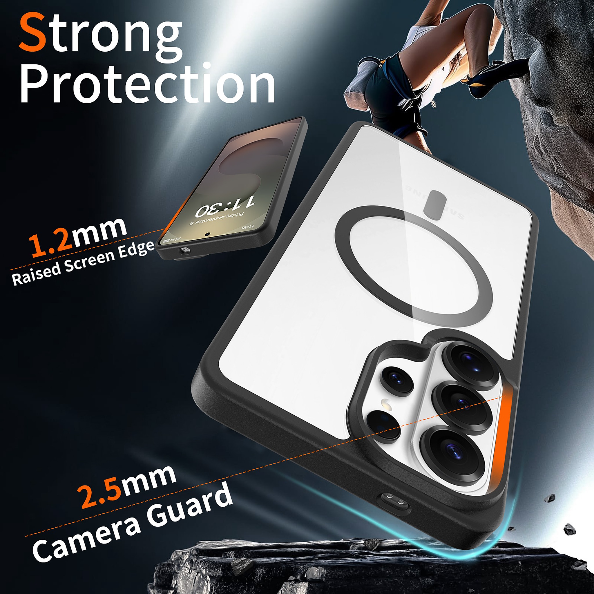 SendaFit Clear Two-in-One MagSafe Case for Galaxy S26 Ultra detail 8