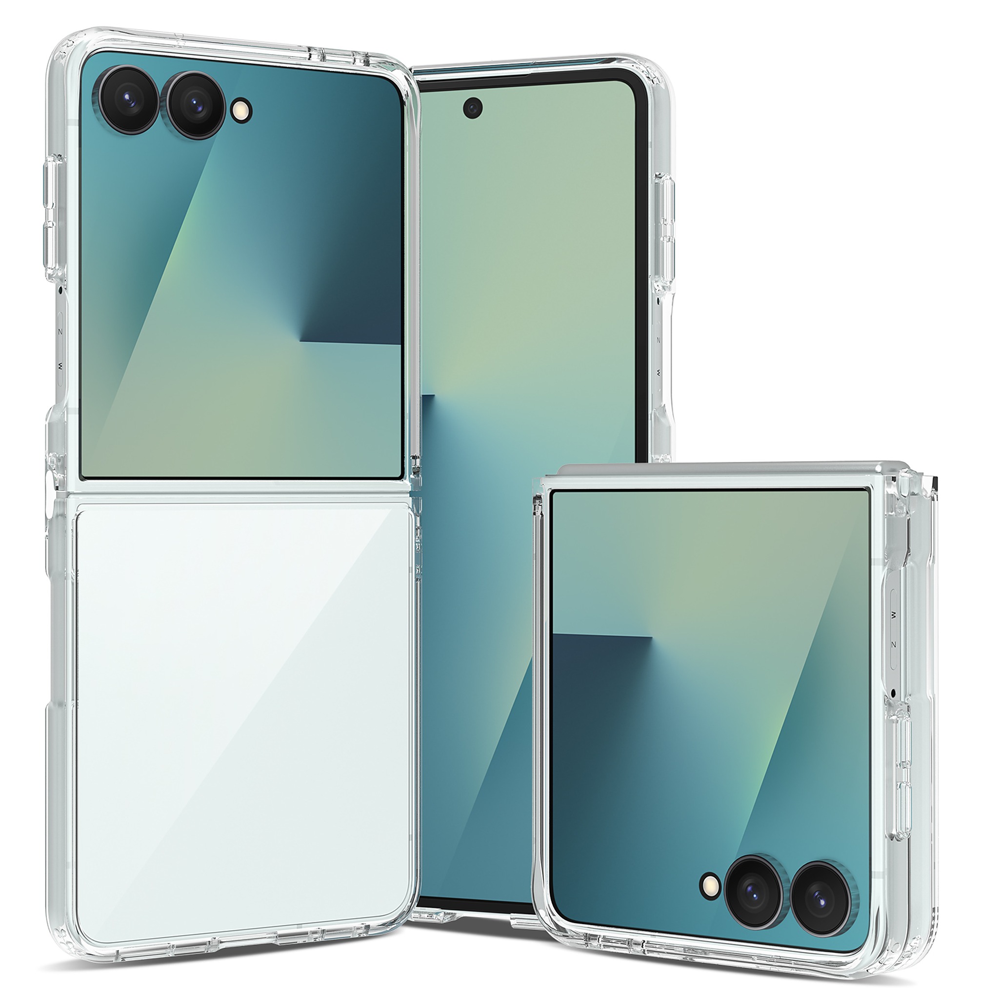 SendaFit 2.0mm Anti-Scratch Flip-Fold Case for Galaxy Z Flip 8 - Transparent