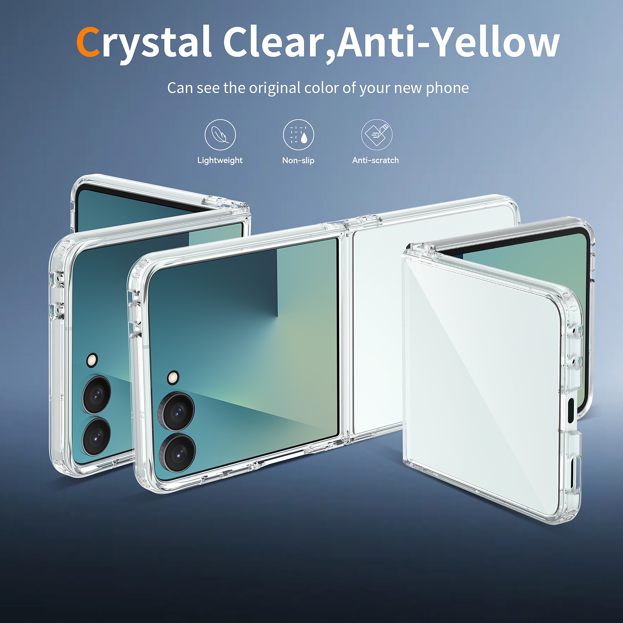 SendaFit 2.0mm Anti-Scratch Flip-Fold Case for Galaxy Z Flip 8 detail 1
