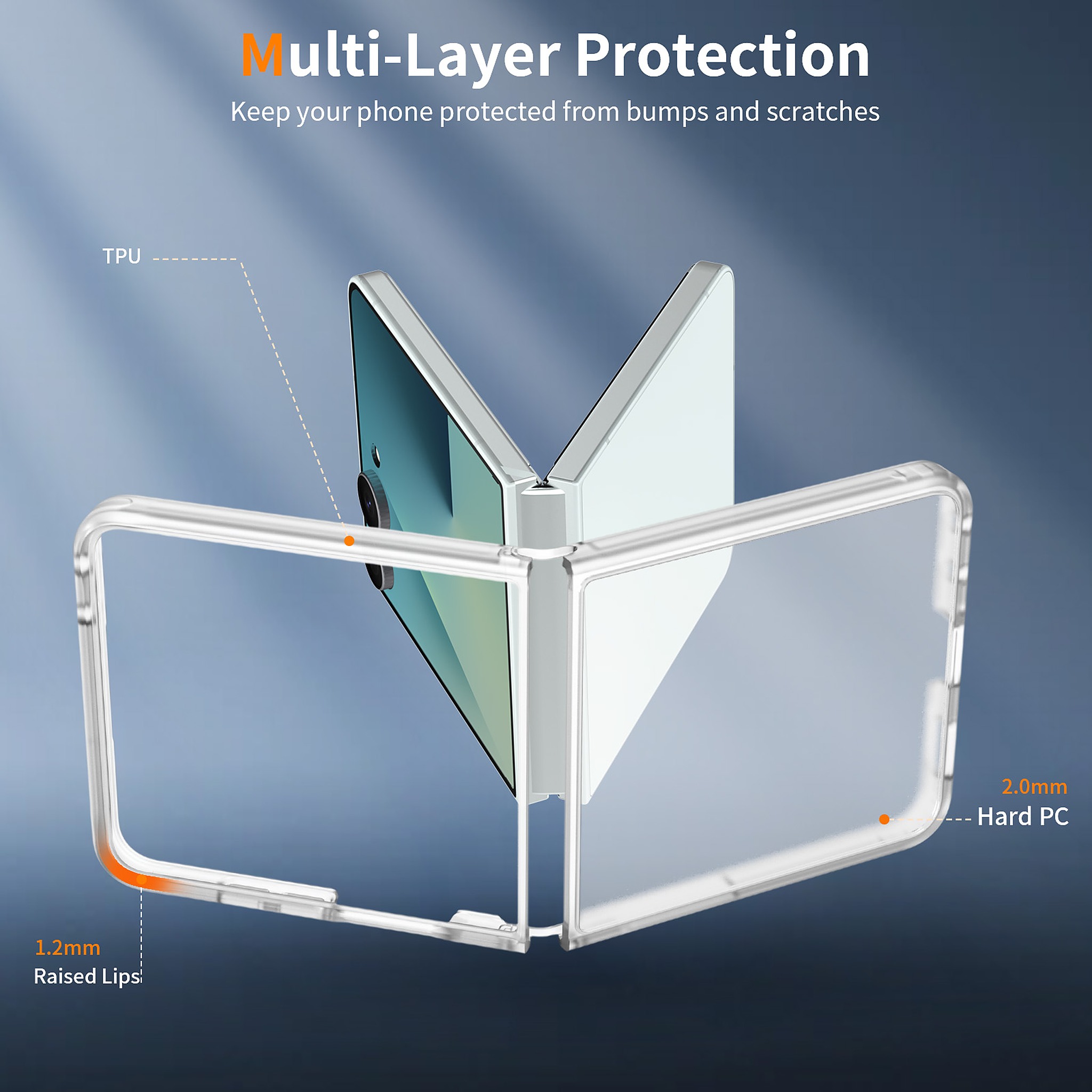 SendaFit Matte Skin-Feel Two-in-One Flip-Fold Case for Galaxy Z Flip 8 detail 29