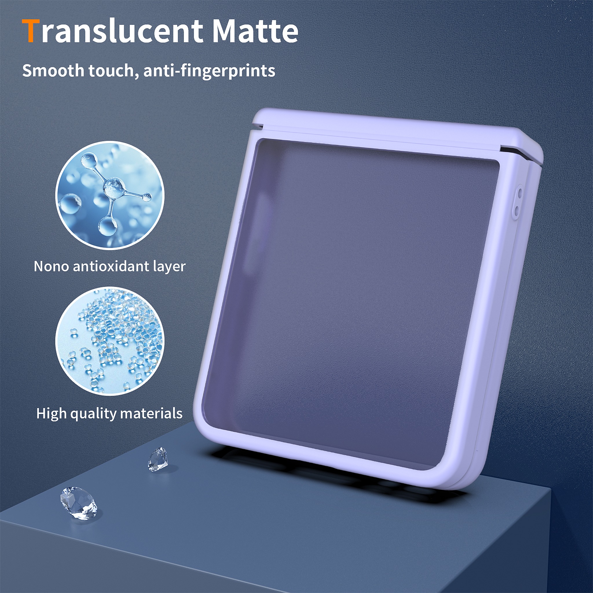 SendaFit Matte Skin-Feel Flip-Fold with Side Cover Case for Galaxy Z Flip 8 detail 11
