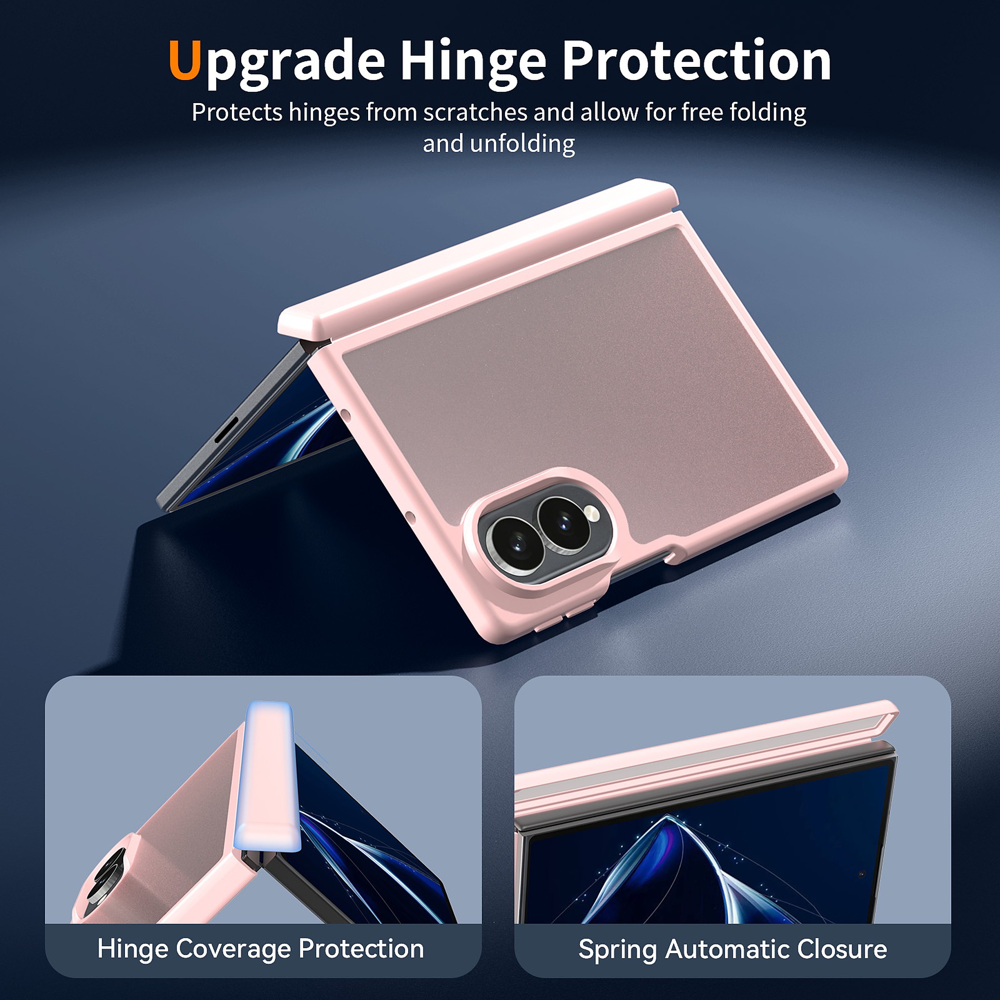 SendaFit Matte Skin-Feel Two-in-One Fold-Open No Front Frame Case for Galaxy Z Fold 8 detail 10