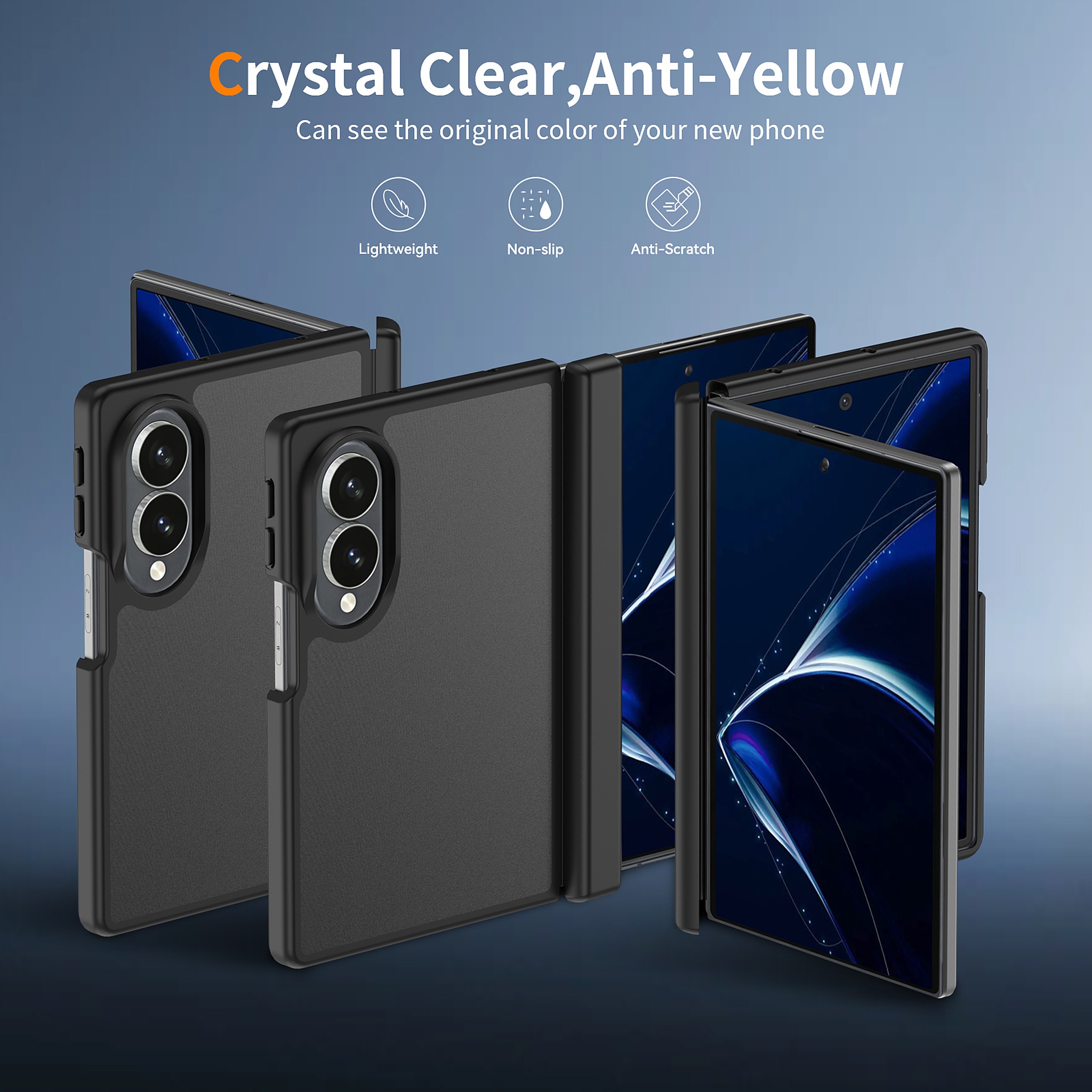 SendaFit Matte Skin-Feel Two-in-One Fold-Open No Front Frame Case for Galaxy Z Fold 8 detail 11