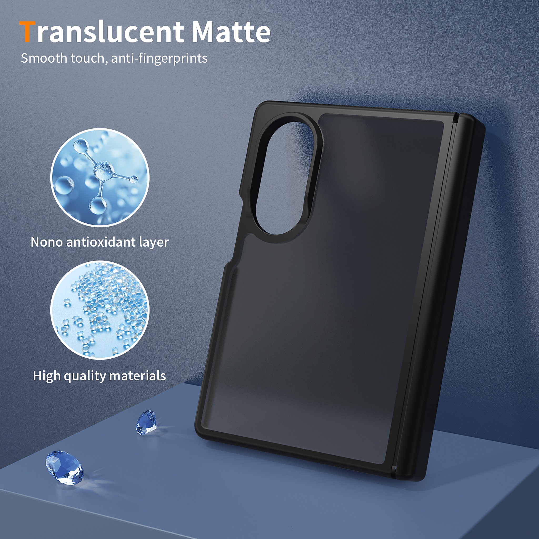 SendaFit Matte Skin-Feel Two-in-One Fold-Open No Front Frame Case for Galaxy Z Fold 8 detail 12