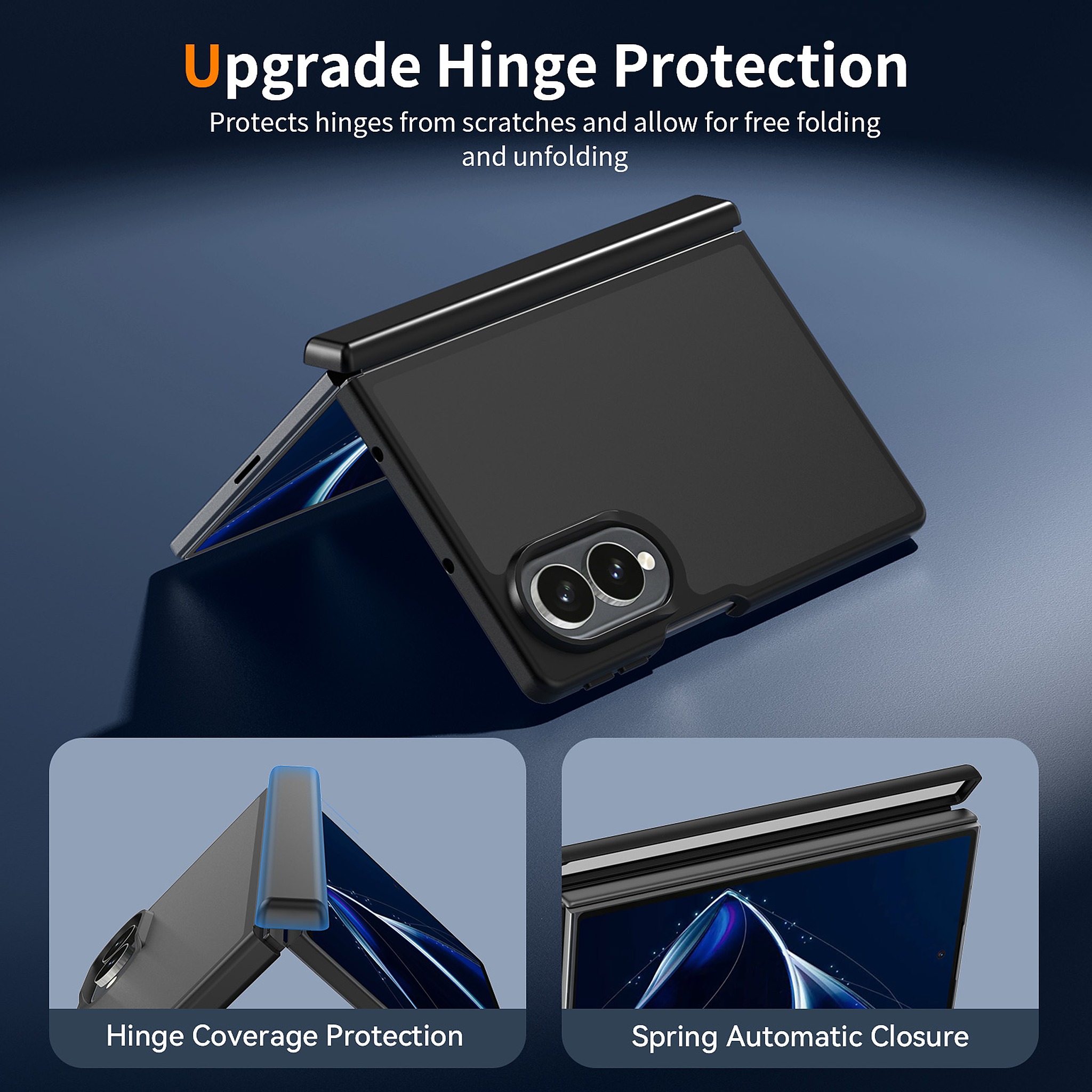 SendaFit Matte Skin-Feel Two-in-One Fold-Open No Front Frame Case for Galaxy Z Fold 8 detail 13