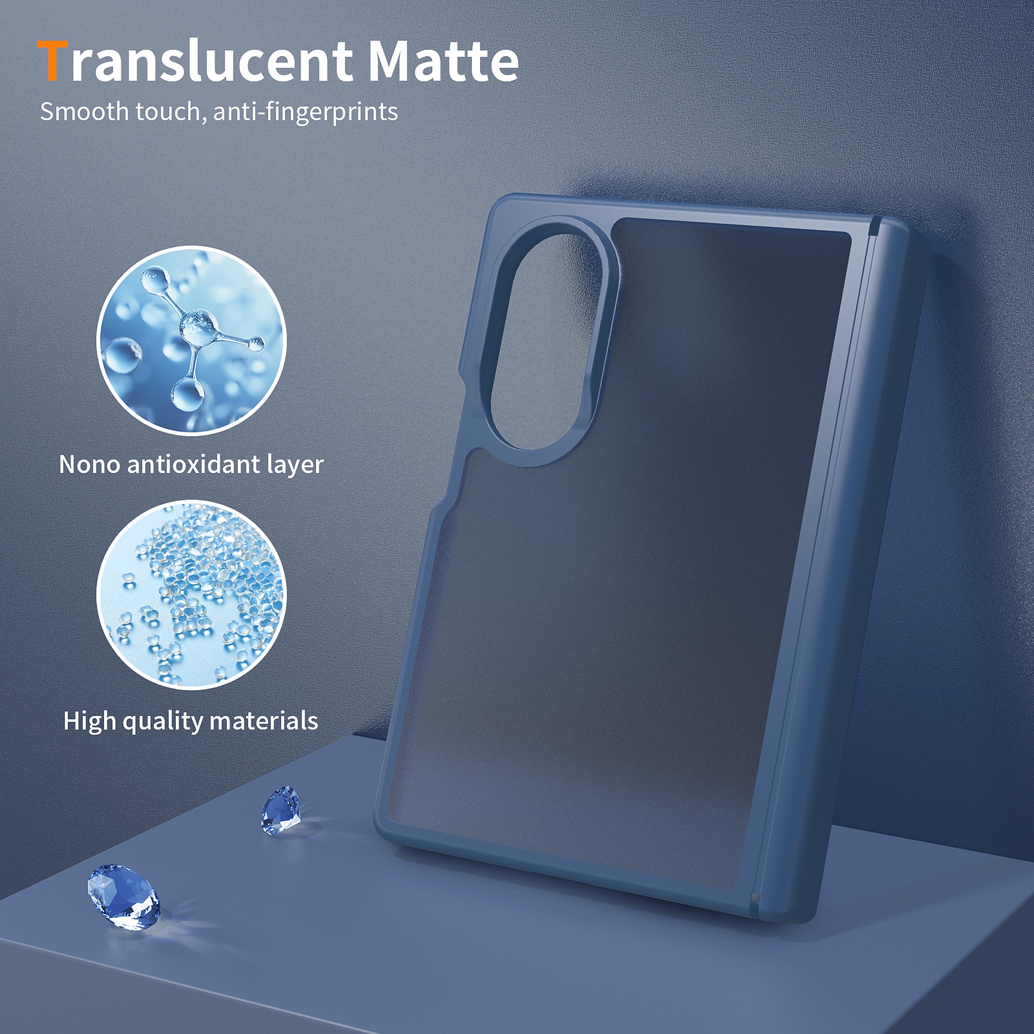 SendaFit Matte Skin-Feel Two-in-One Fold-Open No Front Frame Case for Galaxy Z Fold 8 detail 3