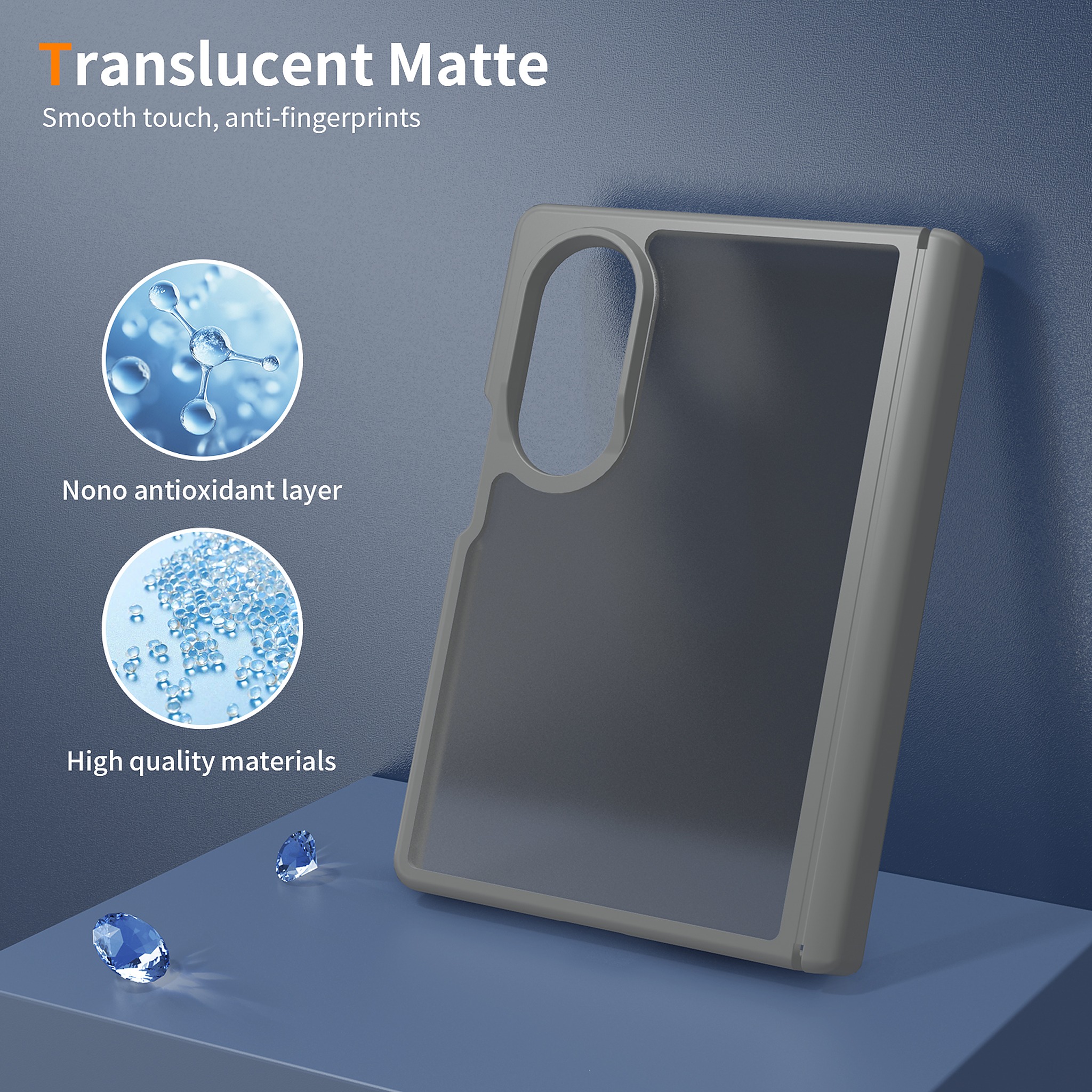 SendaFit Matte Skin-Feel Two-in-One Fold-Open No Front Frame Case for Galaxy Z Fold 8 detail 6