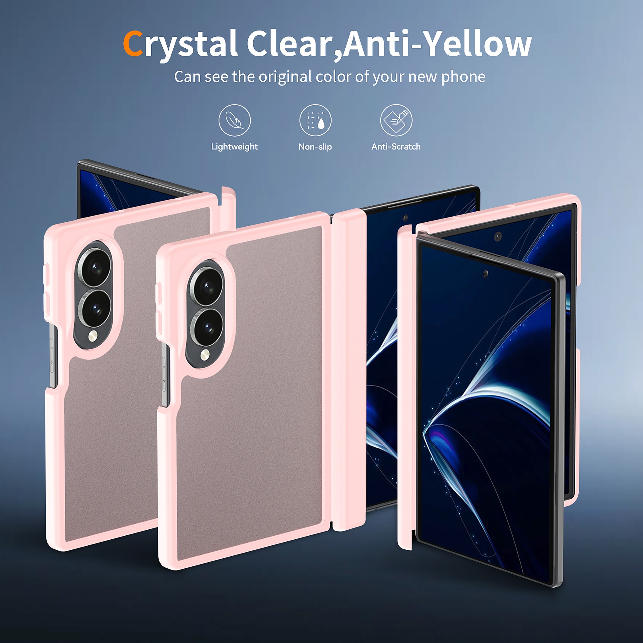 SendaFit Matte Skin-Feel Two-in-One Fold-Open No Front Frame Case for Galaxy Z Fold 8 detail 8