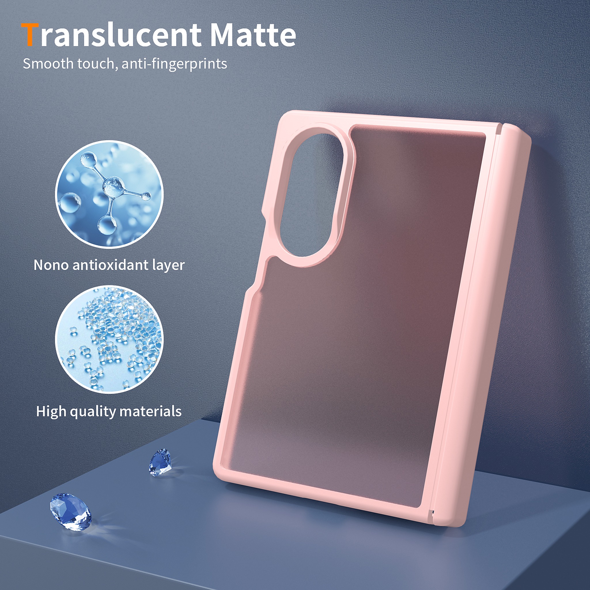 SendaFit Matte Skin-Feel Two-in-One Fold-Open No Front Frame Case for Galaxy Z Fold 8 detail 9