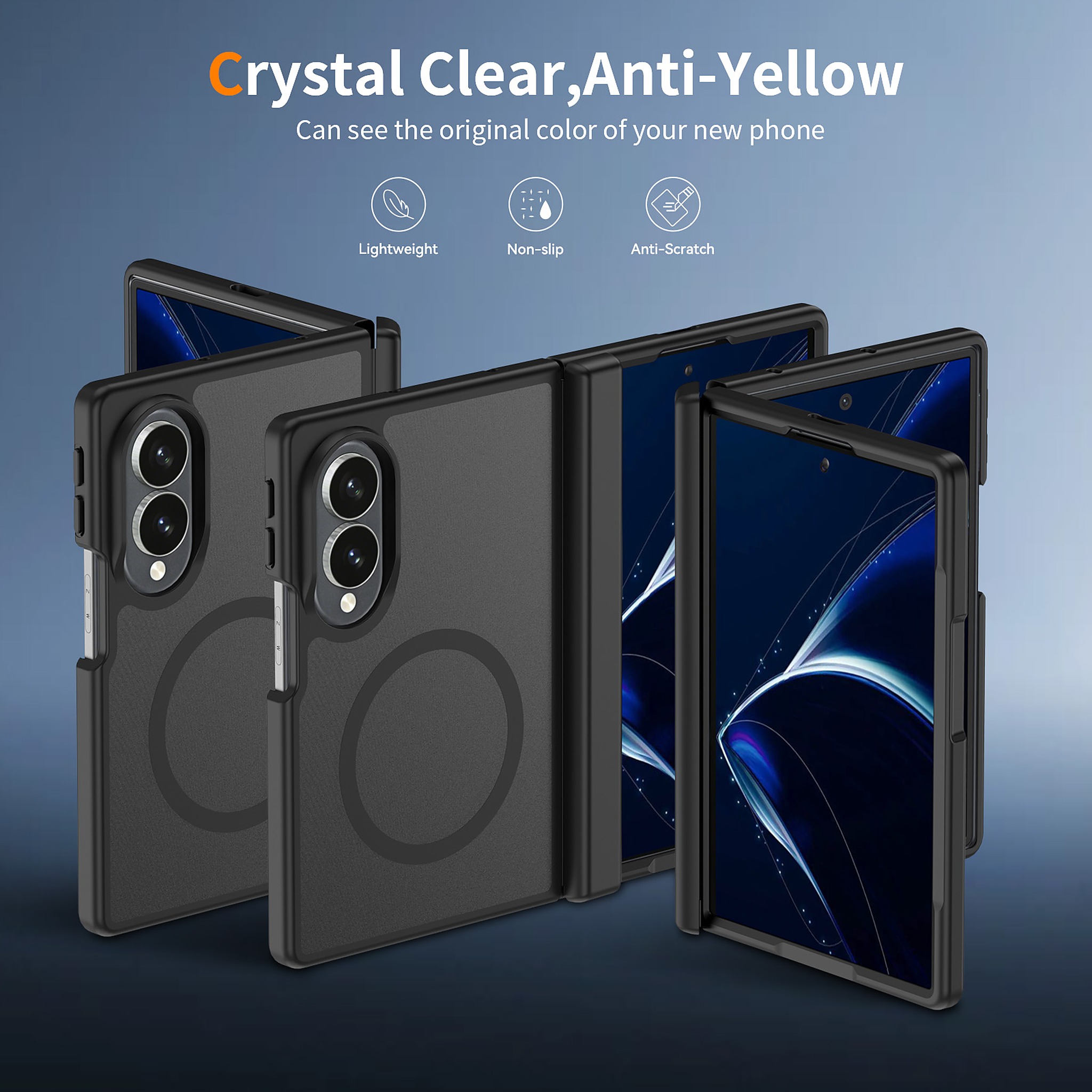 SendaFit Matte Skin-Feel Two-in-One Fold-Open with Side Cover MagSafe Case for Galaxy Z Fold 8 detail 16