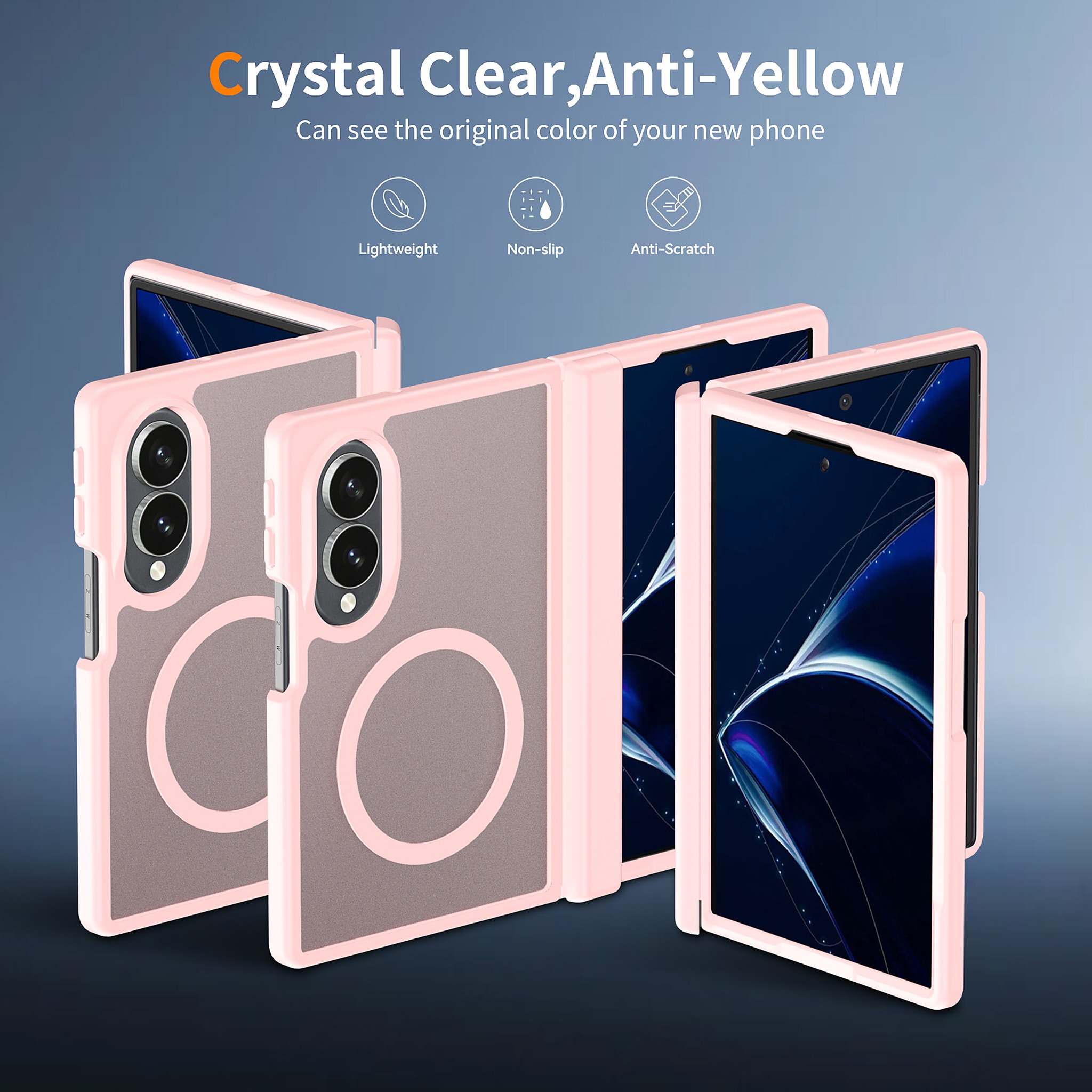 SendaFit Matte Skin-Feel Two-in-One Fold-Open with Side Cover MagSafe Case for Galaxy Z Fold 8 detail 17