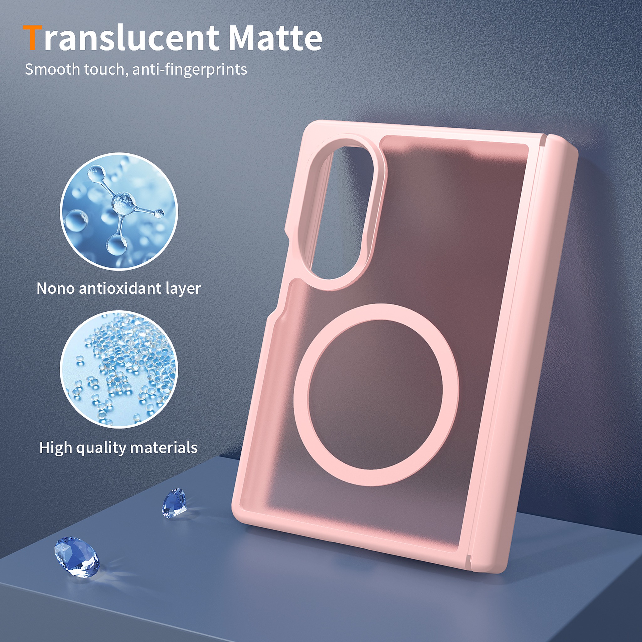 SendaFit Matte Skin-Feel Two-in-One Fold-Open with Side Cover MagSafe Case for Galaxy Z Fold 8 detail 19