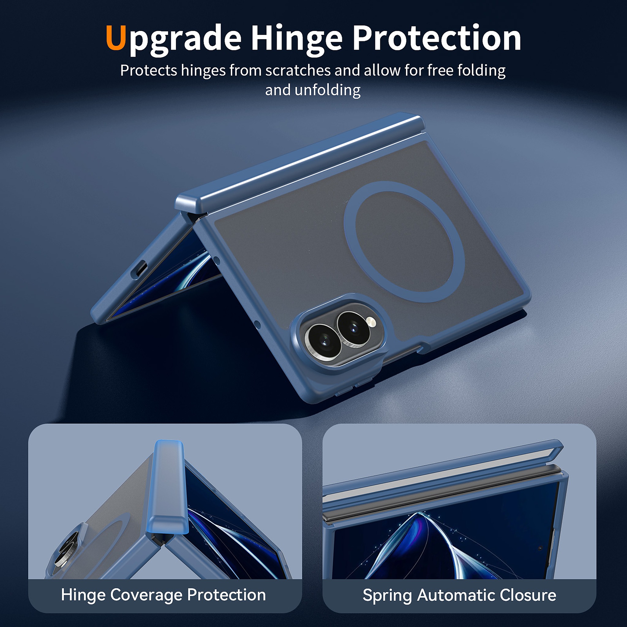 SendaFit Matte Skin-Feel Two-in-One Fold-Open with Side Cover MagSafe Case for Galaxy Z Fold 8 detail 9