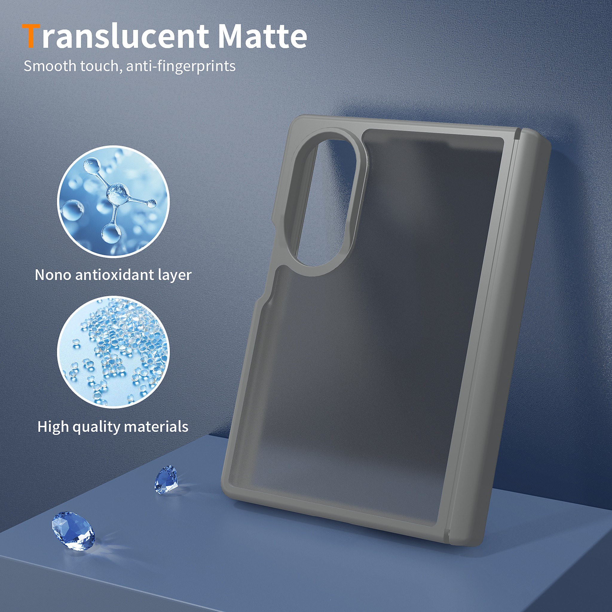 SendaFit Matte Skin-Feel Two-in-One Fold-Open with Side Cover Case for Galaxy Z Fold 8 detail 10