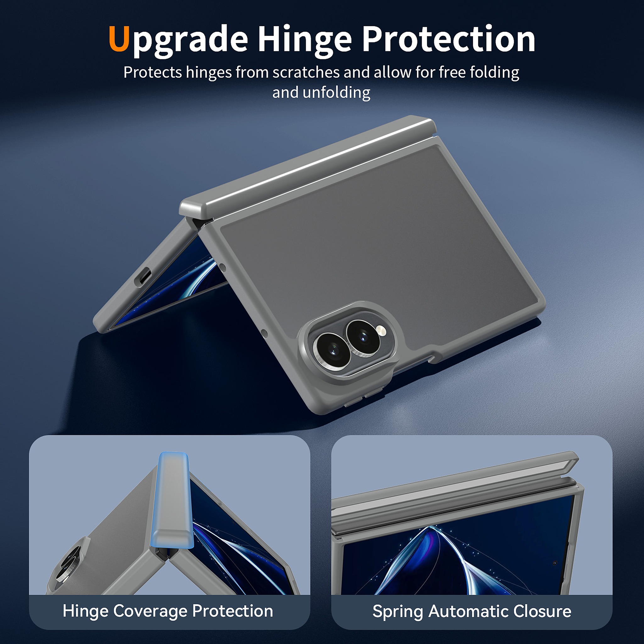 SendaFit Matte Skin-Feel Two-in-One Fold-Open with Side Cover Case for Galaxy Z Fold 8 detail 11