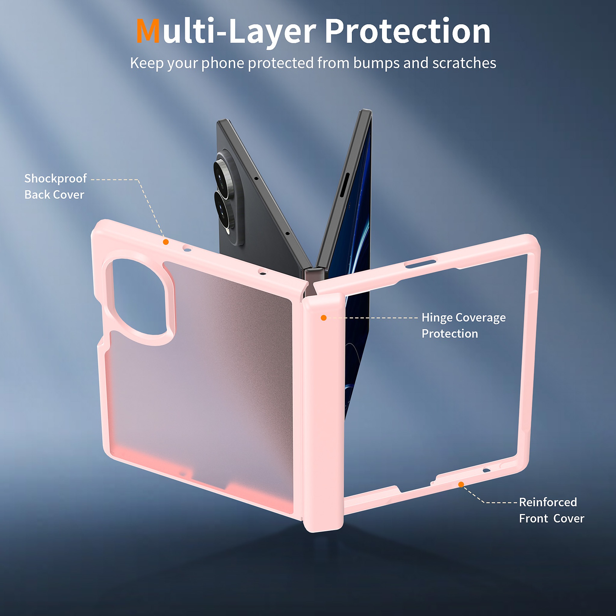 SendaFit Matte Skin-Feel Two-in-One Fold-Open with Side Cover Case for Galaxy Z Fold 8 detail 13