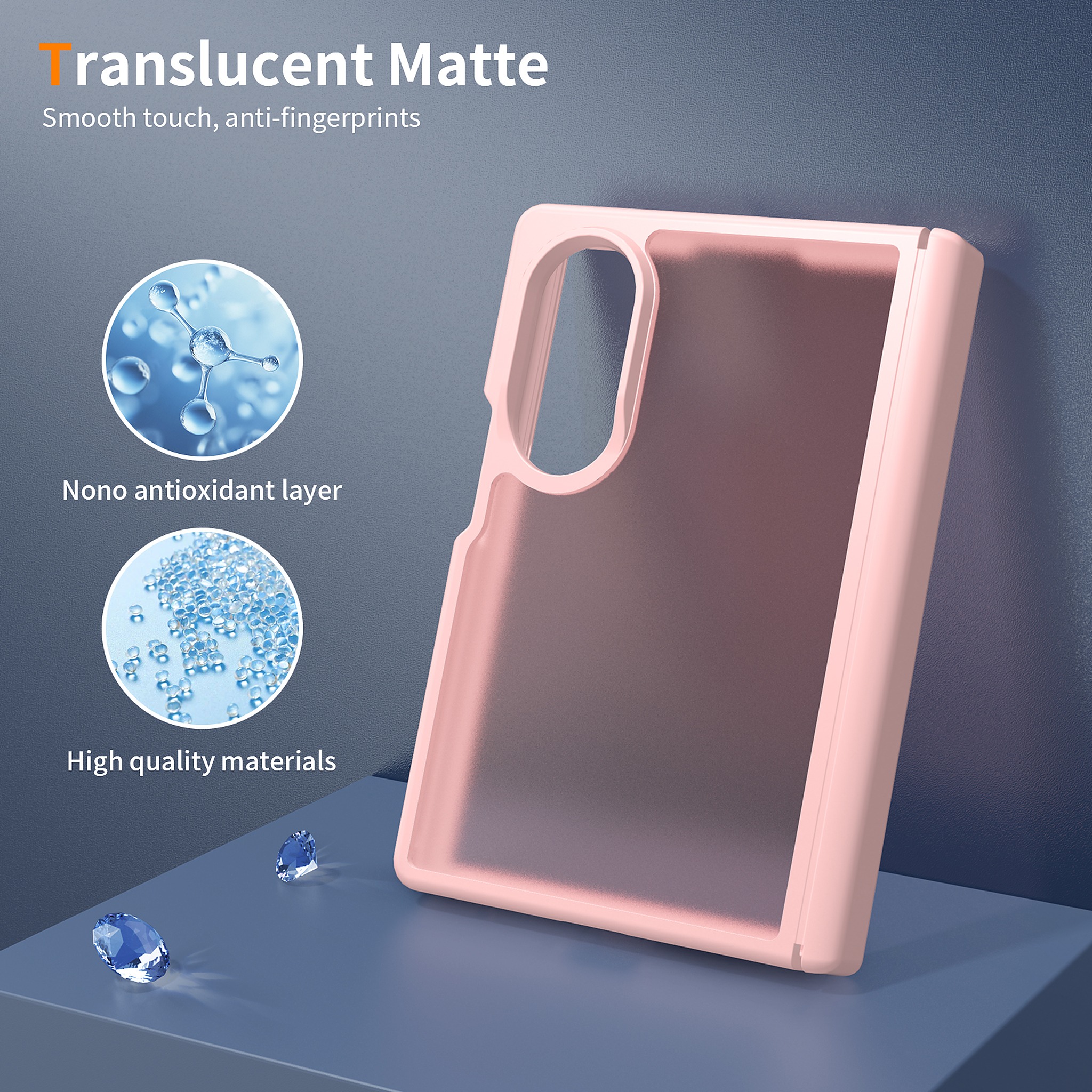 SendaFit Matte Skin-Feel Two-in-One Fold-Open with Side Cover Case for Galaxy Z Fold 8 detail 14